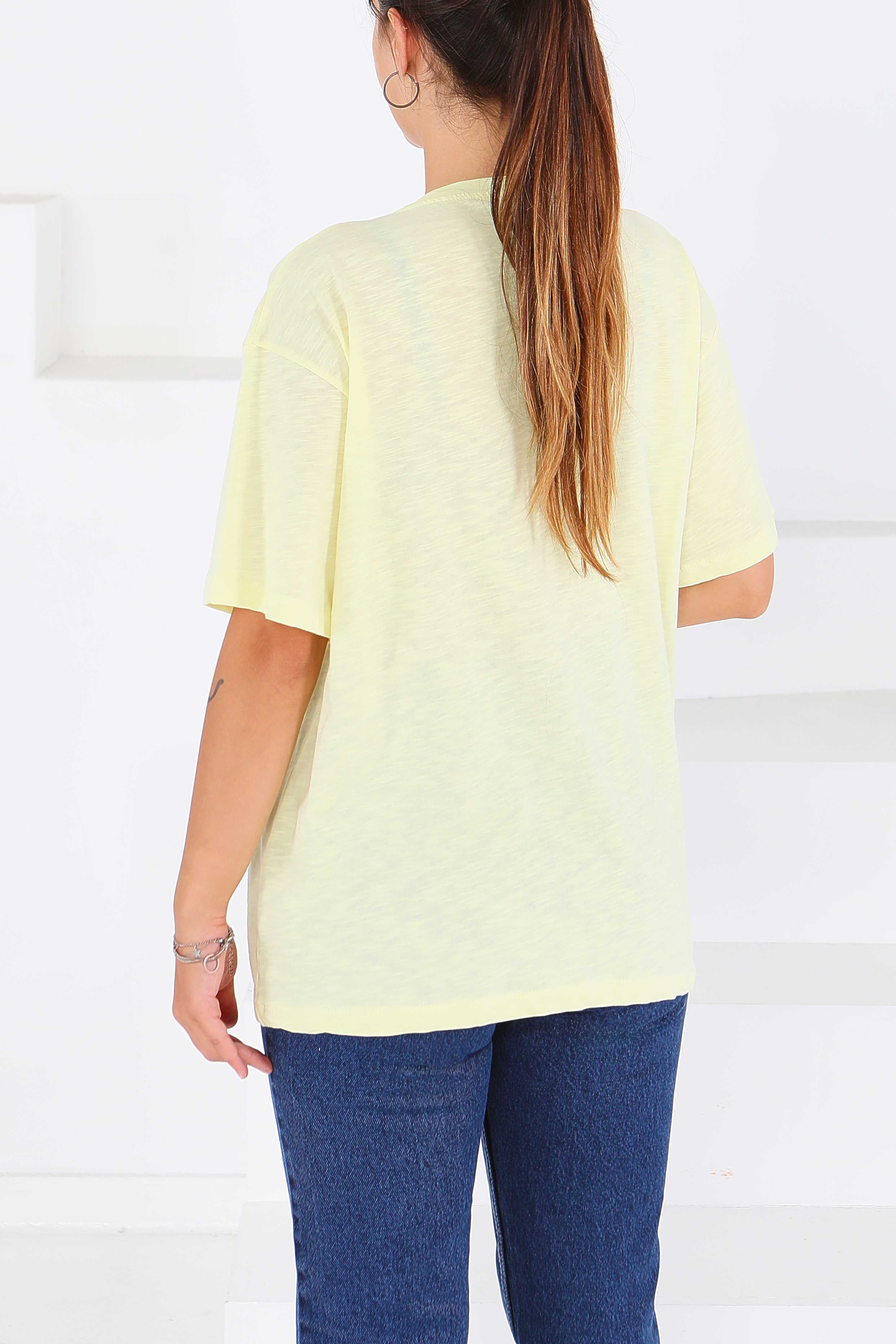 Baskılı Kısa Kollu T-Şhirt - 27578 - 4