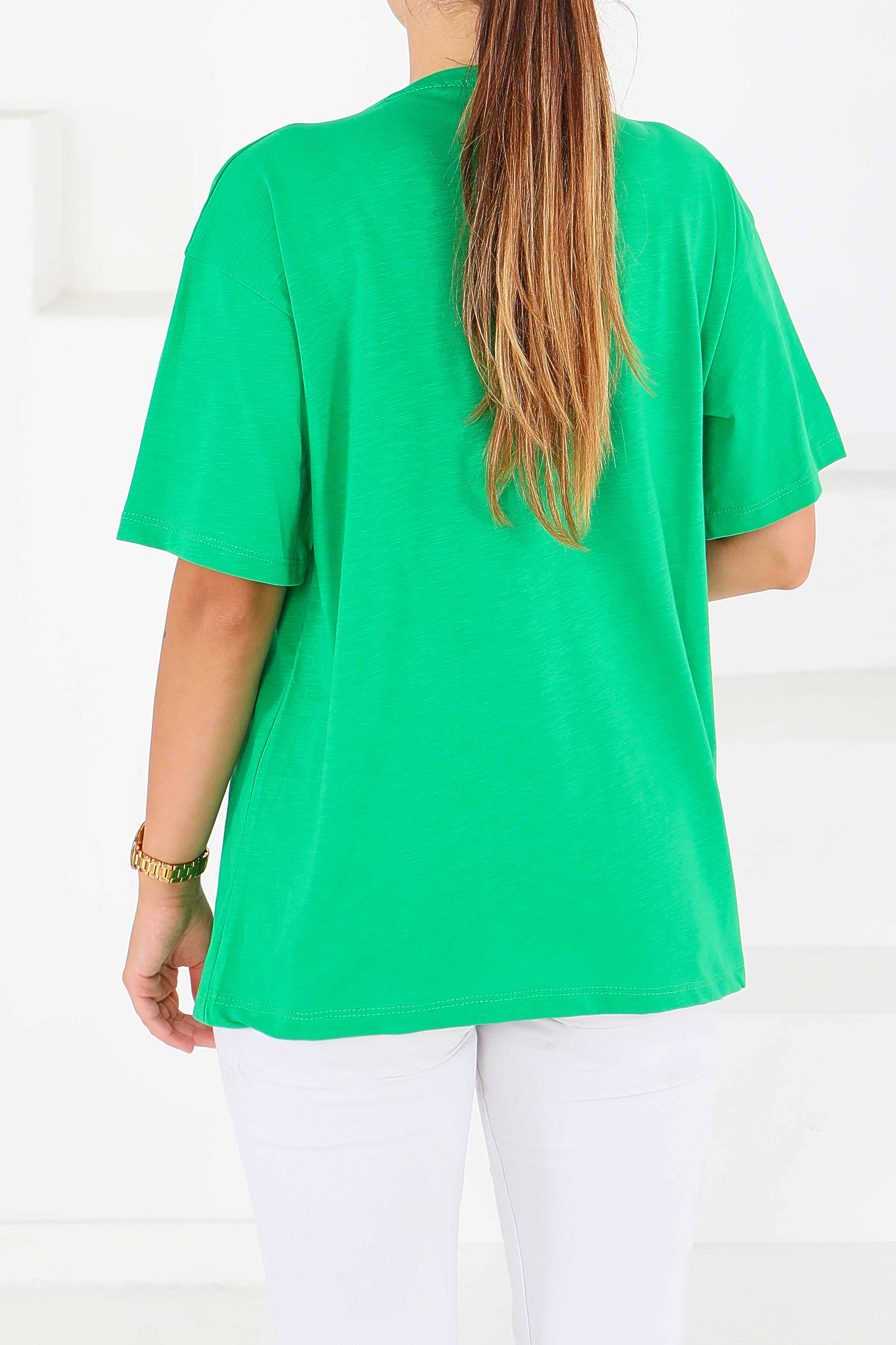 Baskılı Kısa Kollu T-Şhirt - 27578 - 4