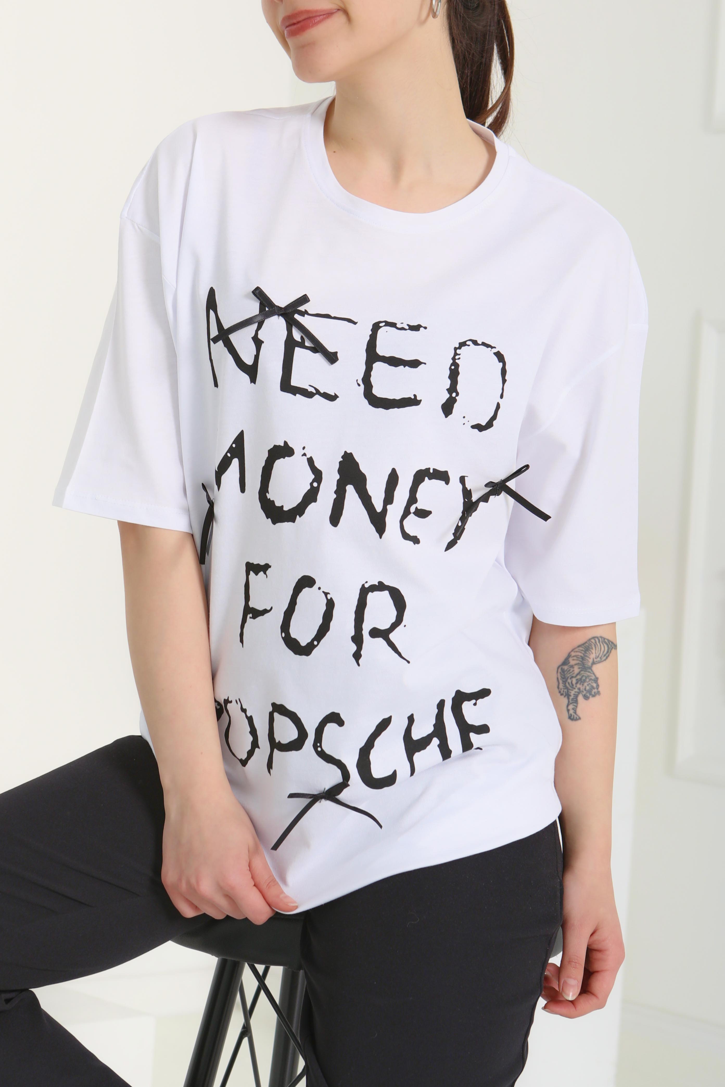 Baskılı Kısa Kollu T-Şhirt - 27121 - 1