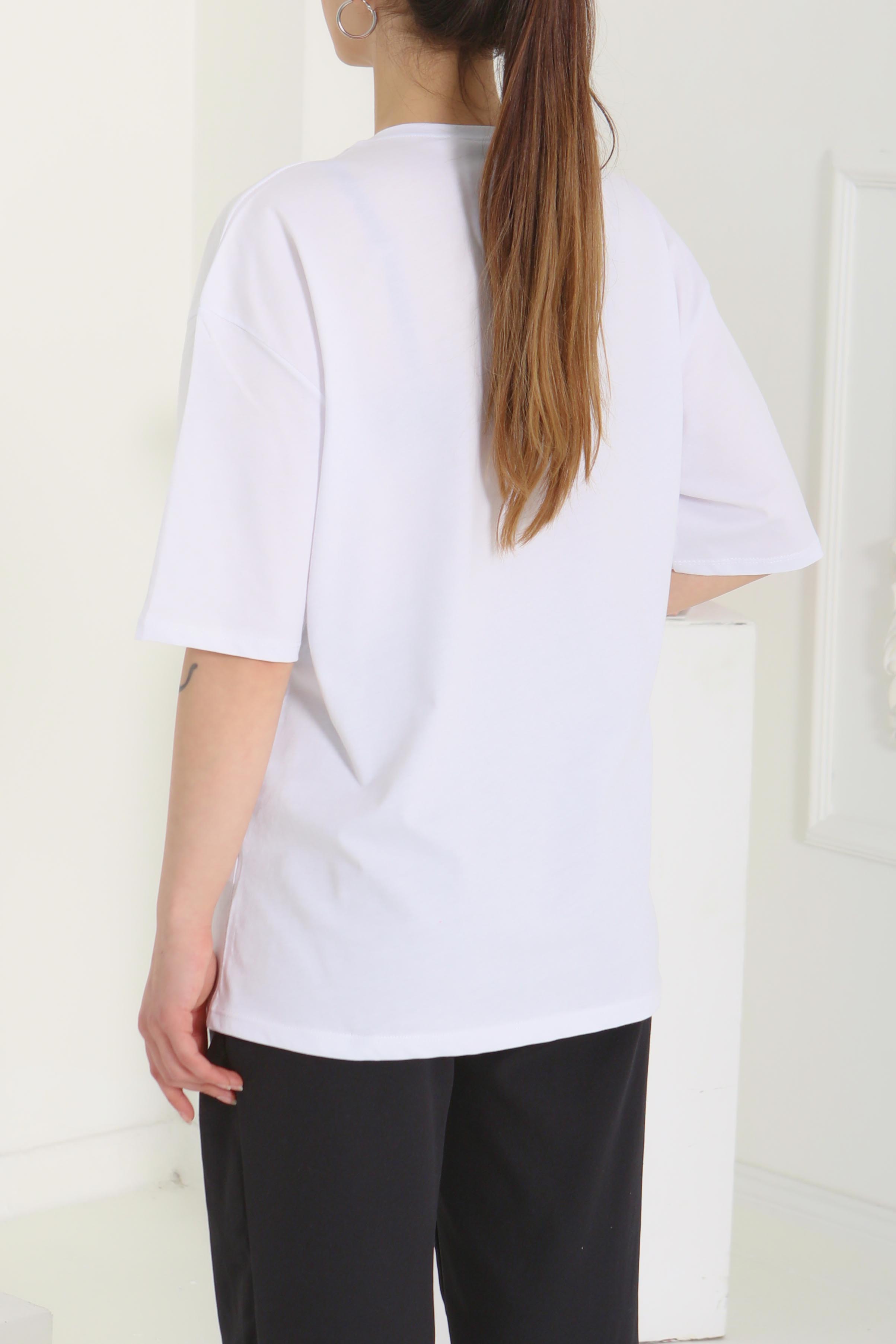 Baskılı Kısa Kollu T-Şhirt - 27121 - 6