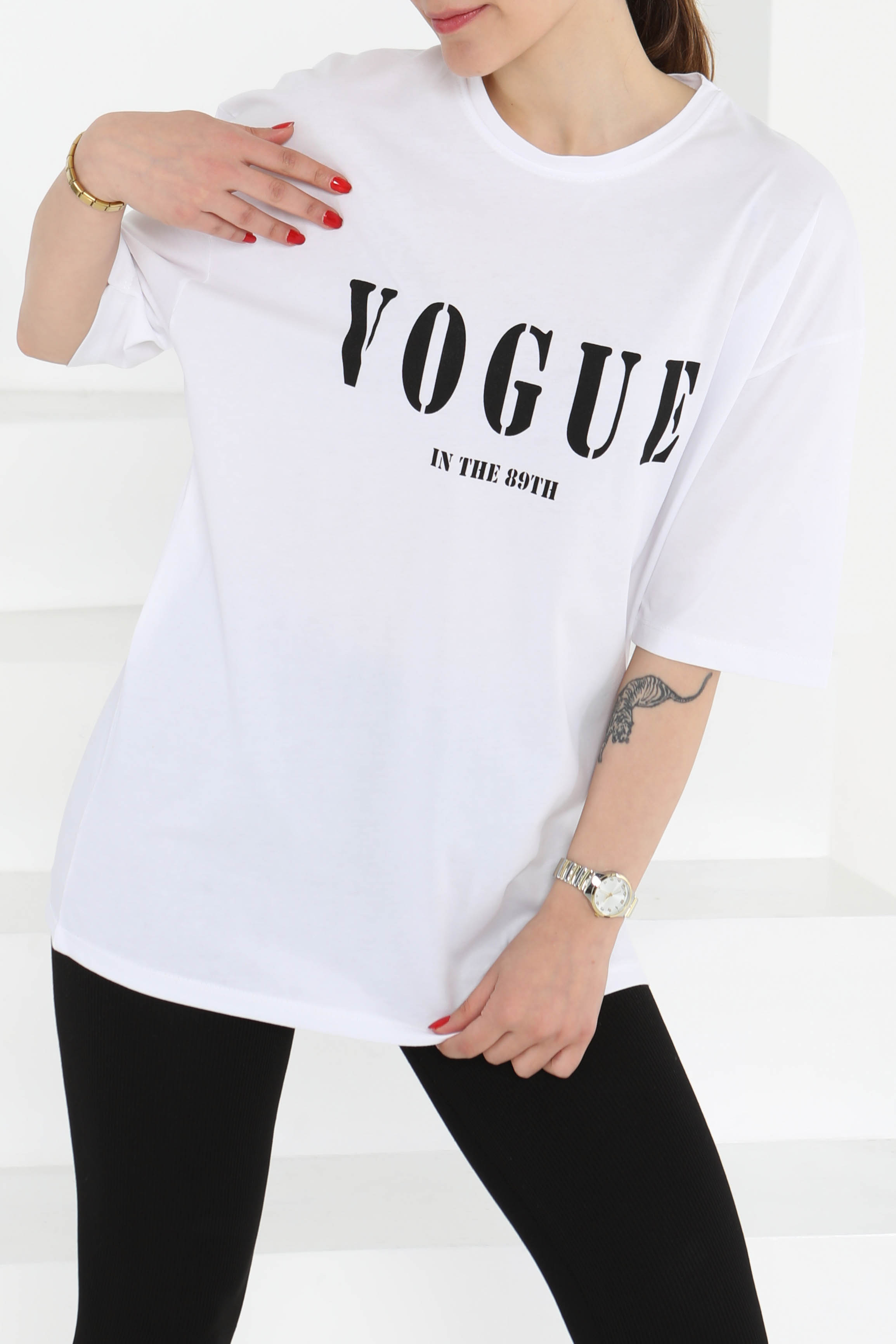 Baskılı Kısa Kollu T-Şhirt - 27126 - 2