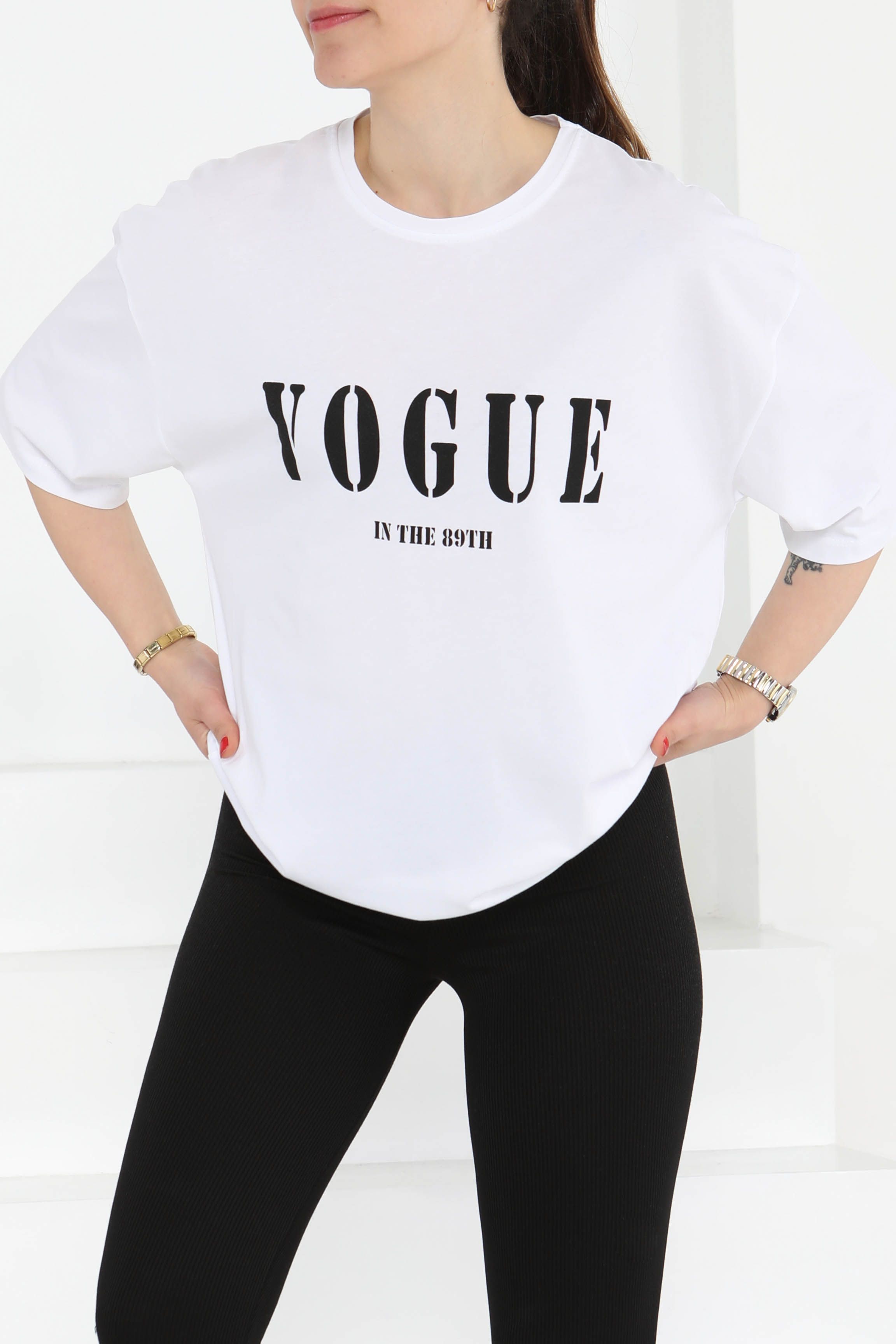 Baskılı Kısa Kollu T-Şhirt - 27126 - 3