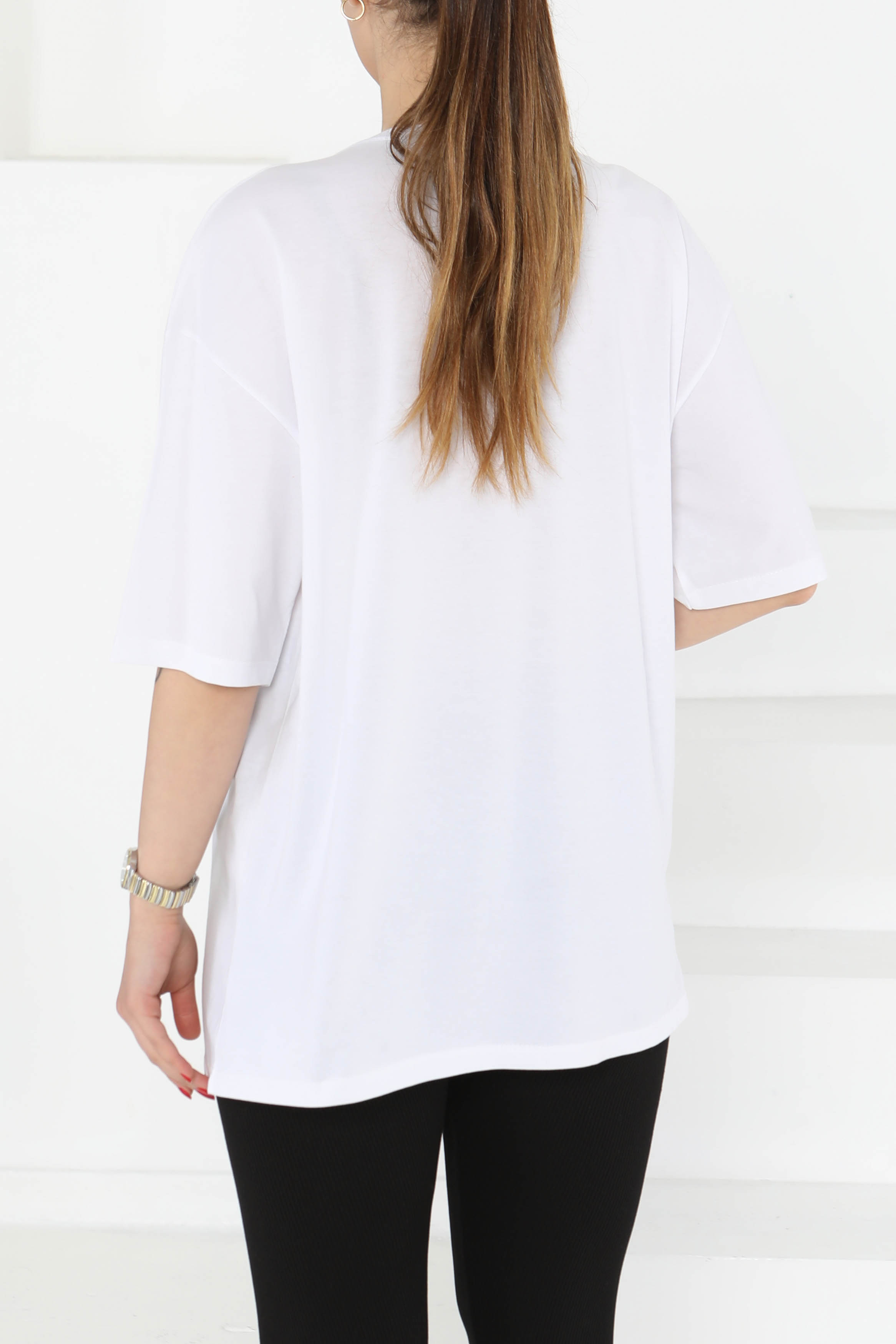 Baskılı Kısa Kollu T-Şhirt - 27126 - 6