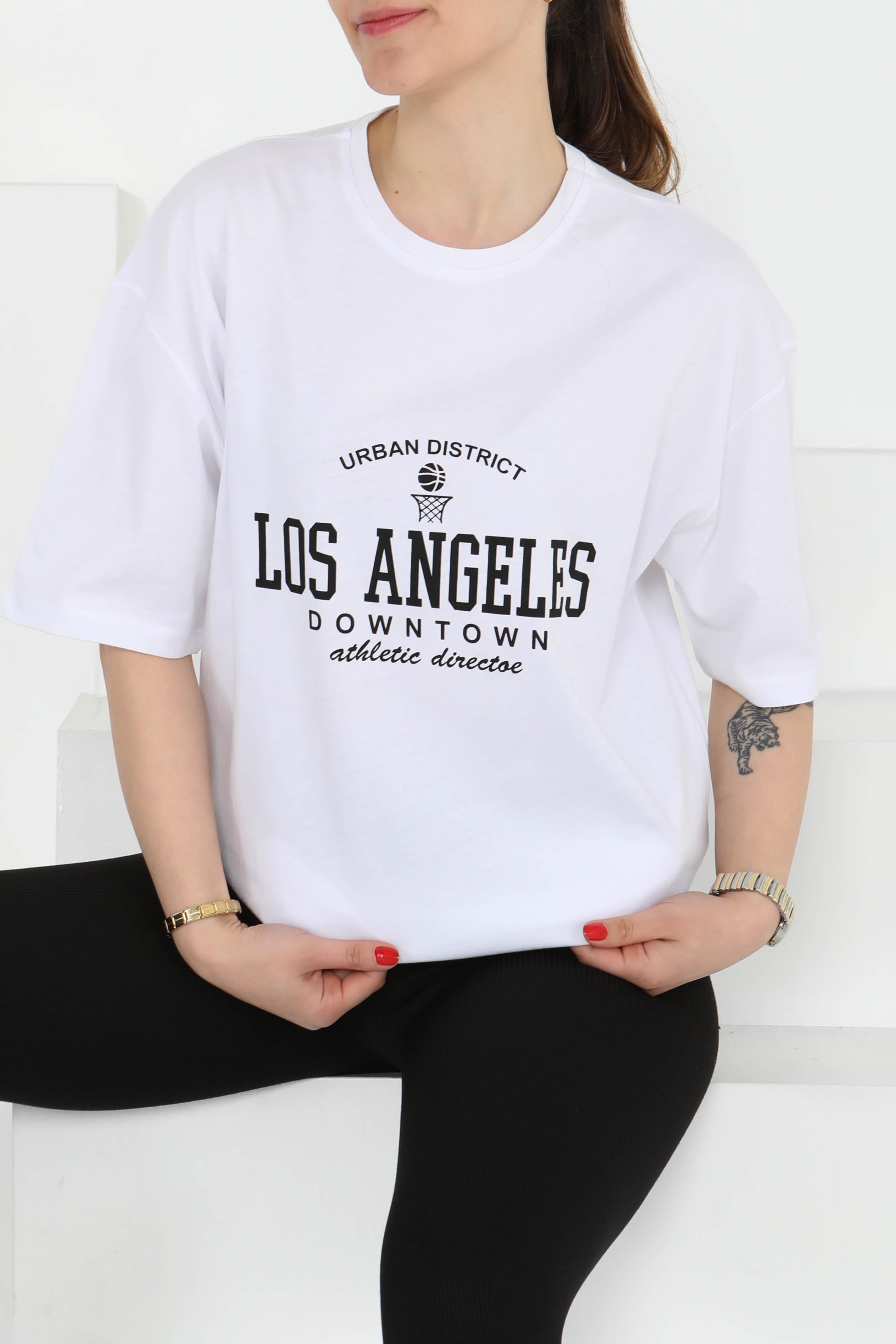 Baskılı Kısa Kollu T-Şhirt - 27128 - 3