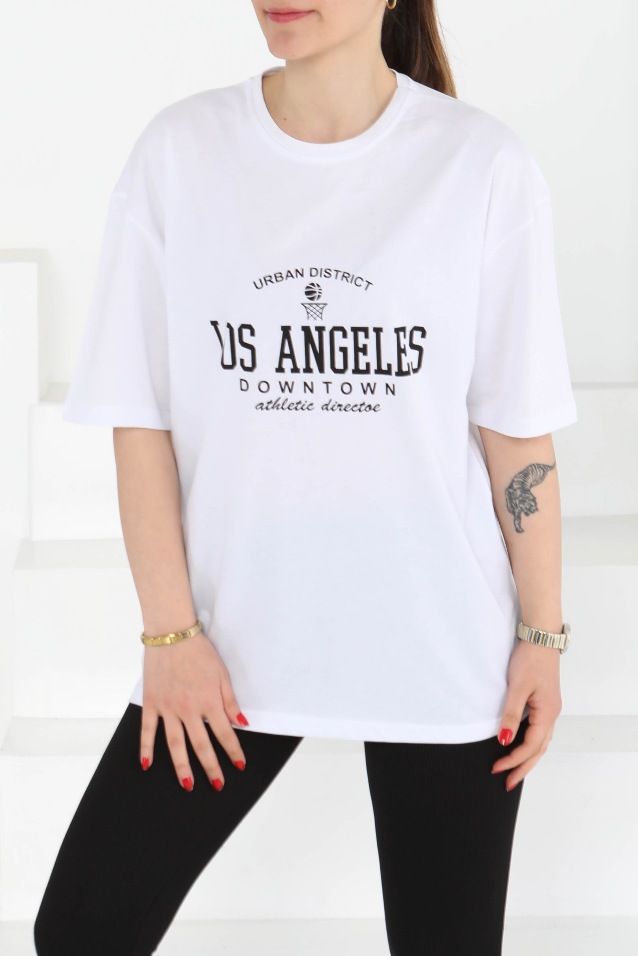 Baskılı Kısa Kollu T-Şhirt - 27128 - 4