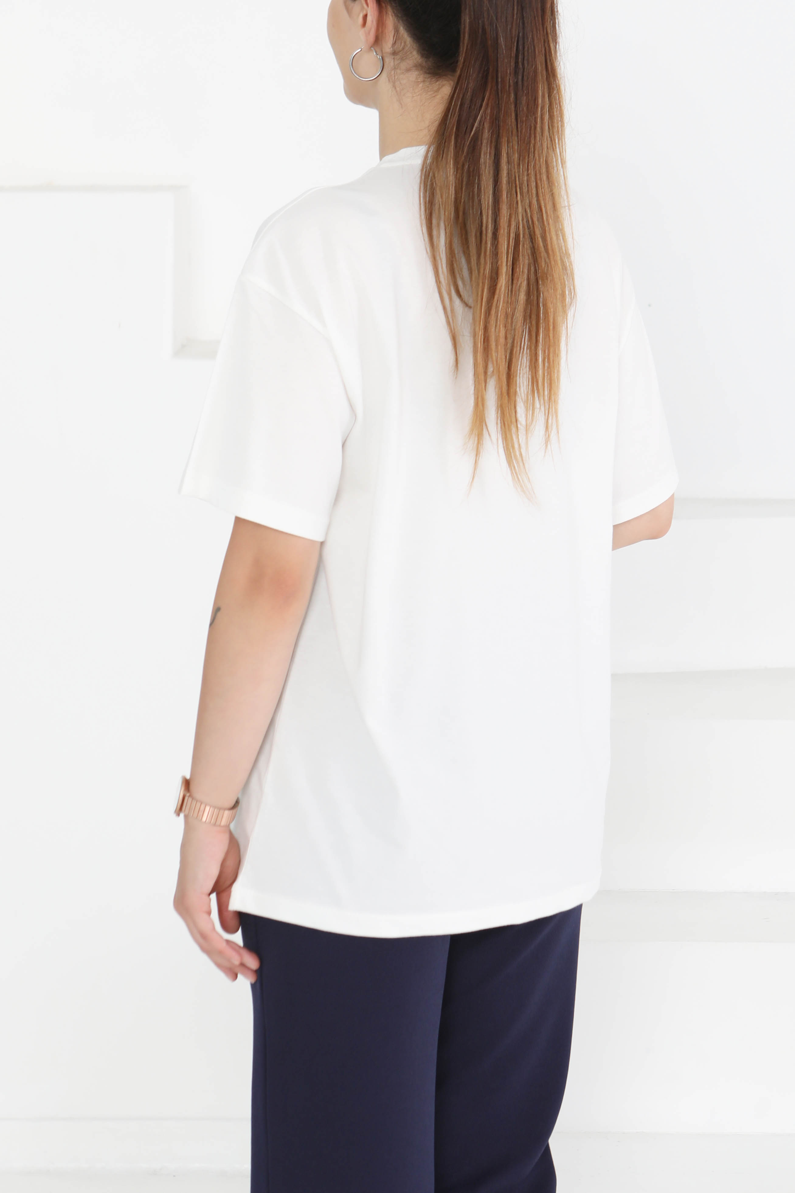 Baskılı Kısa Kollu T-Şhirt - 27349 - 5