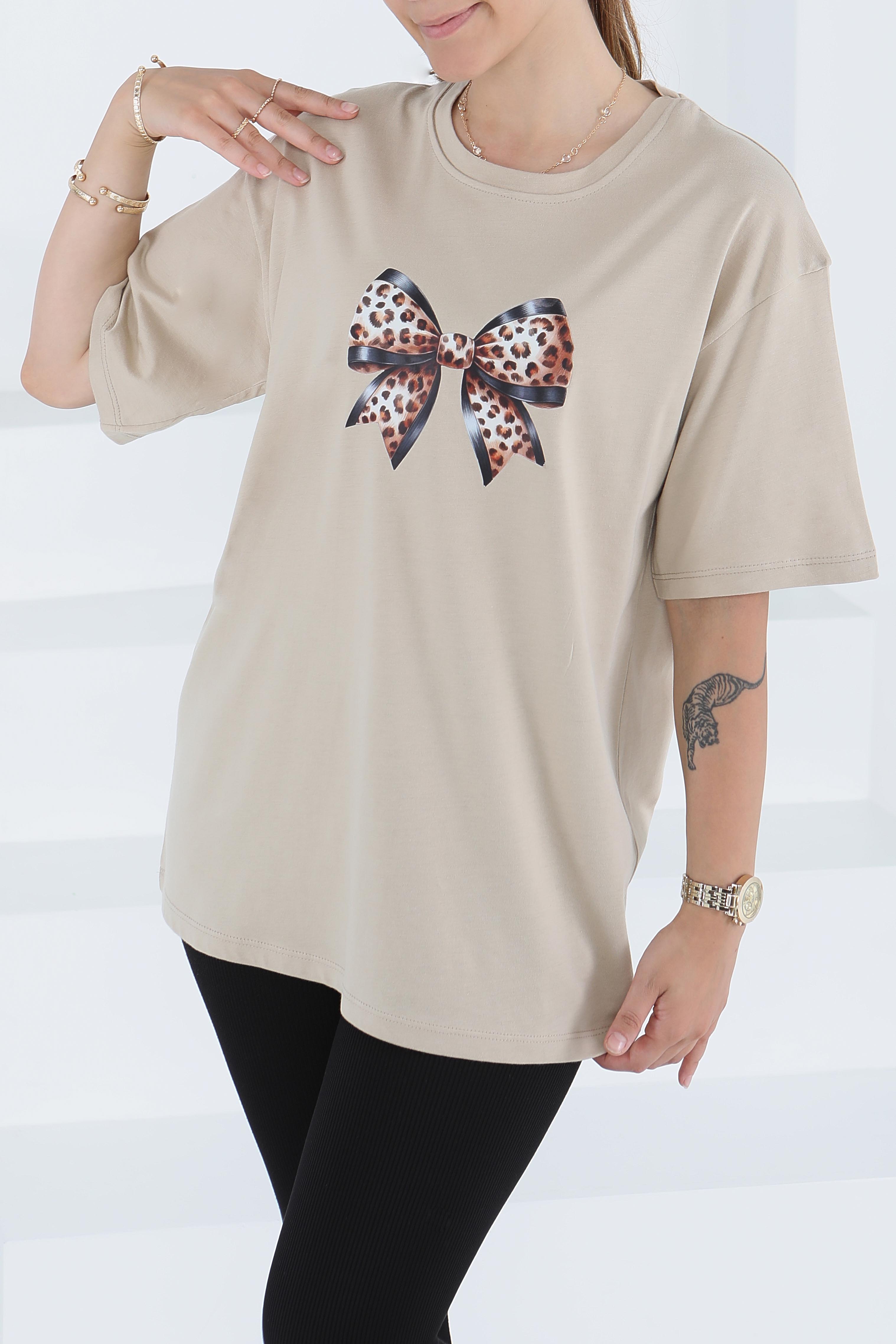 Baskılı Kısa Kollu T-Şhirt - 27501 - 3