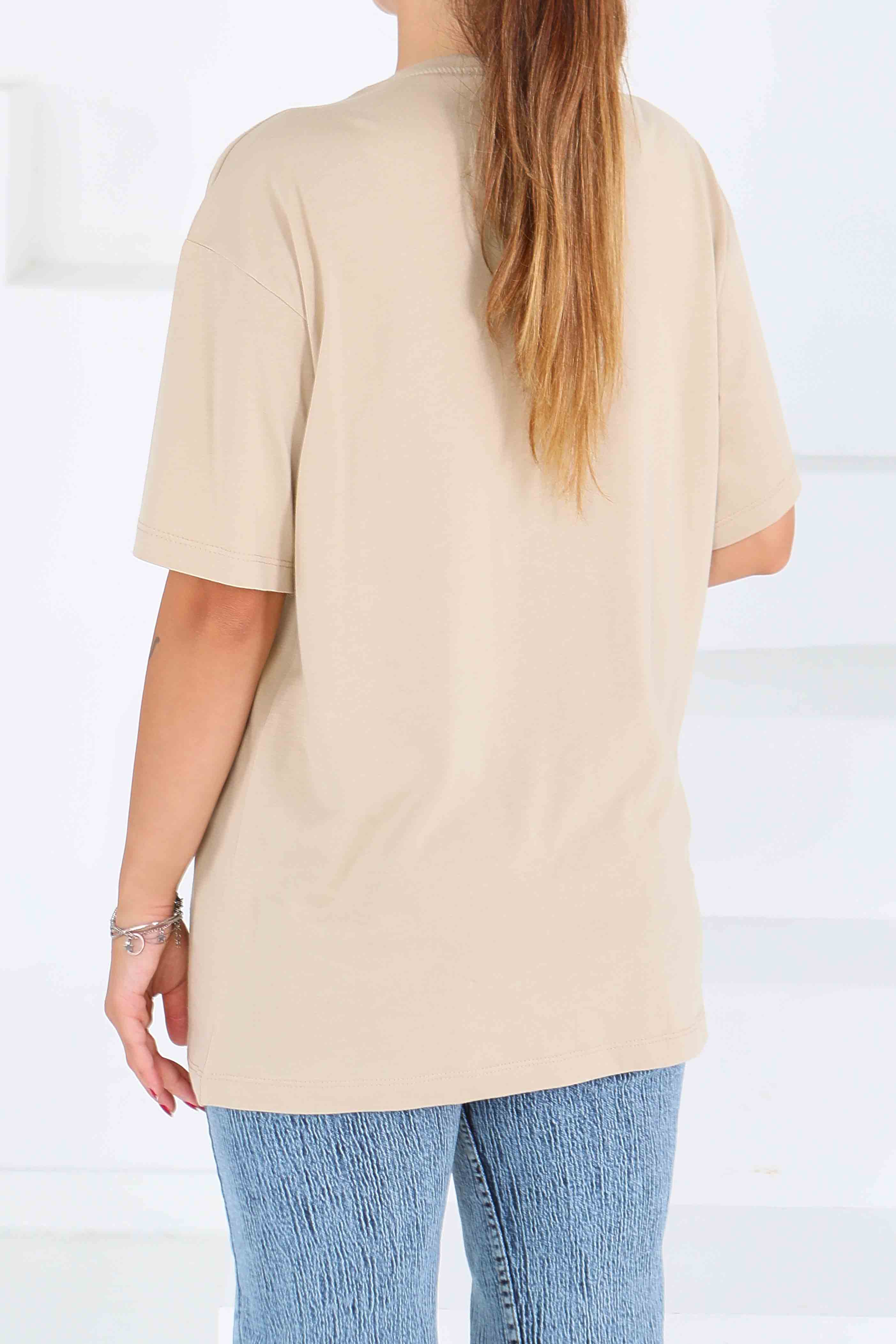 Baskılı Kısa Kollu T-Şhirt - 27545 - 4