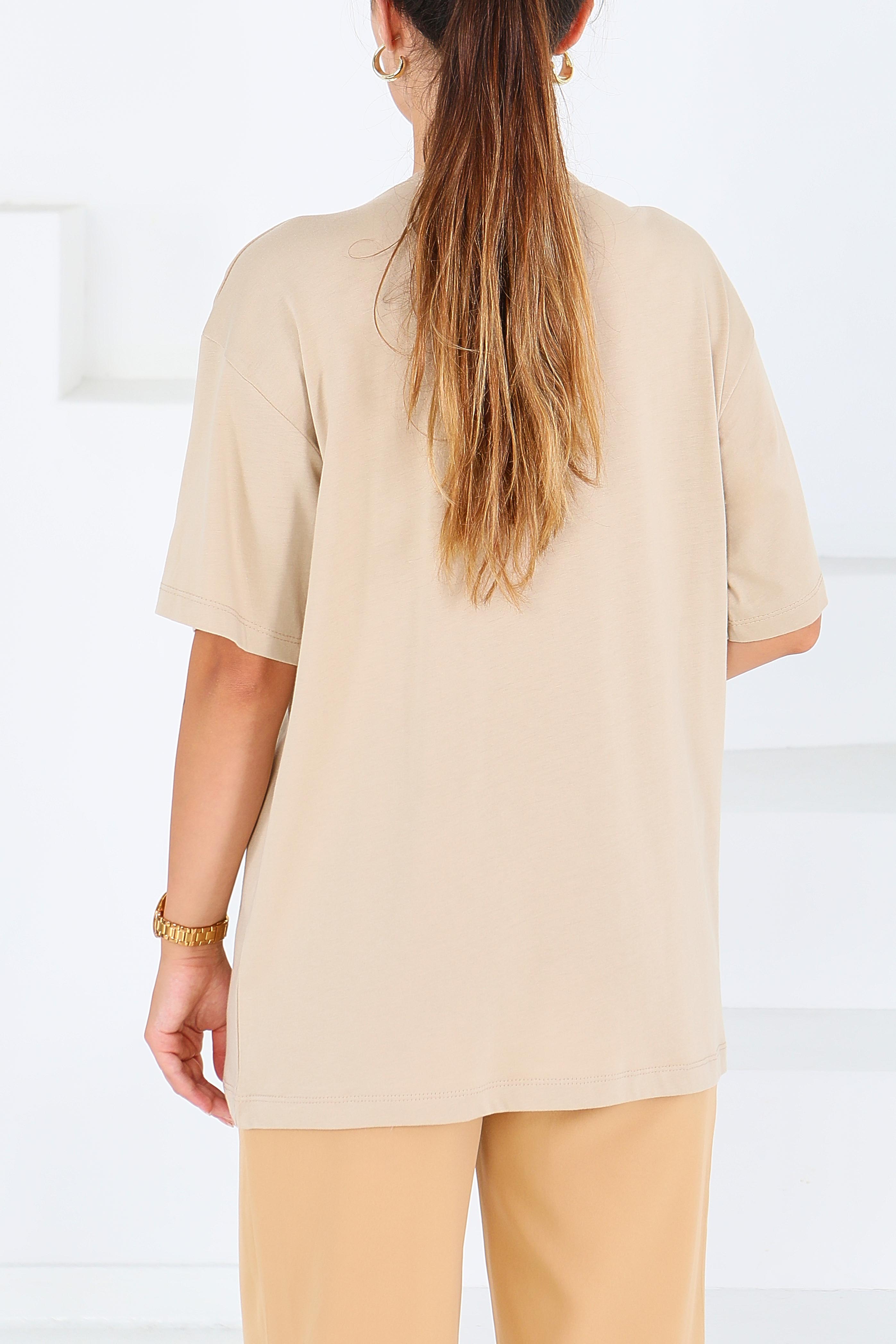 Baskılı Kısa Kollu T-Şhirt - 27546 - 4