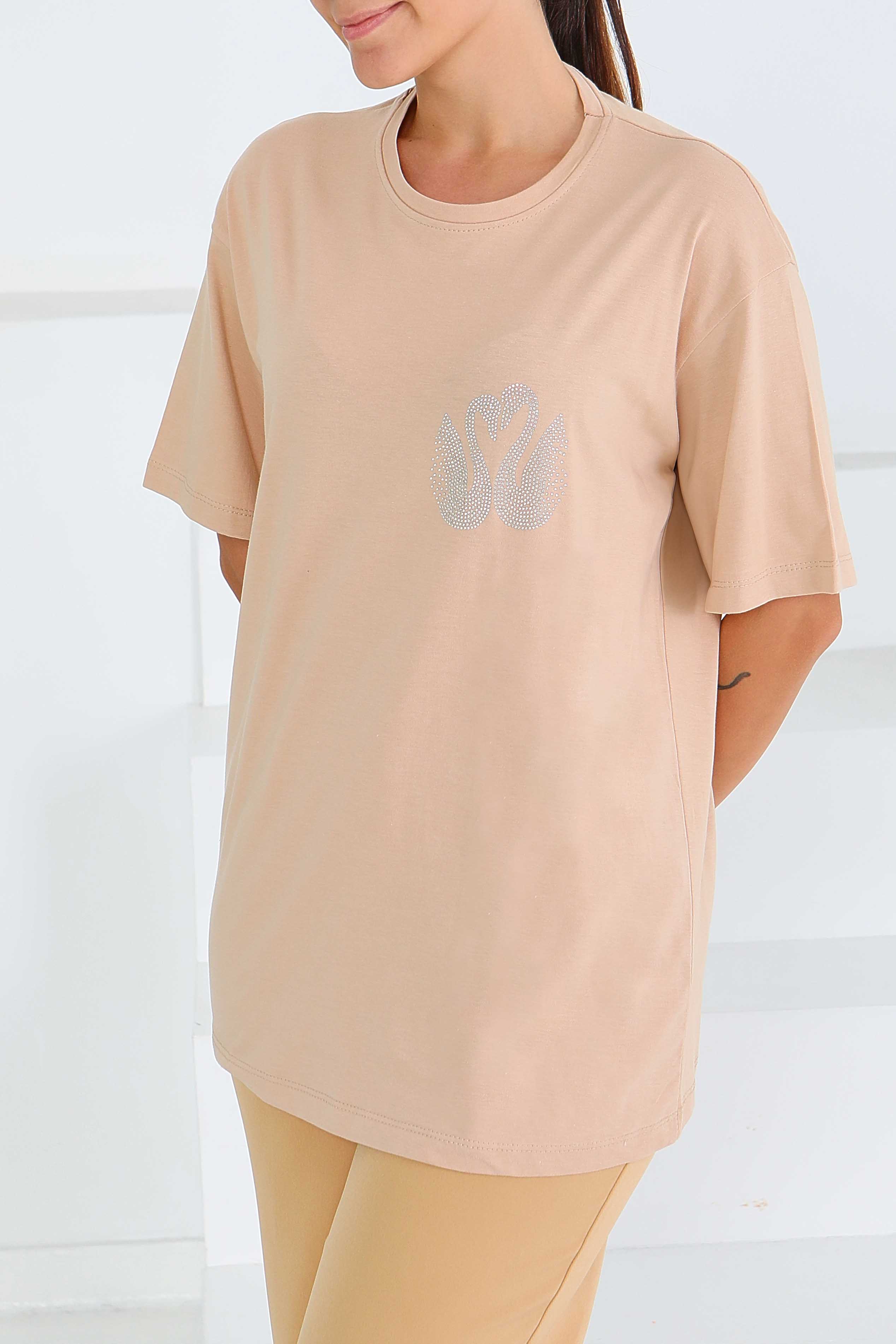 Baskılı Kısa Kollu T-Şhirt - 27570 - 3