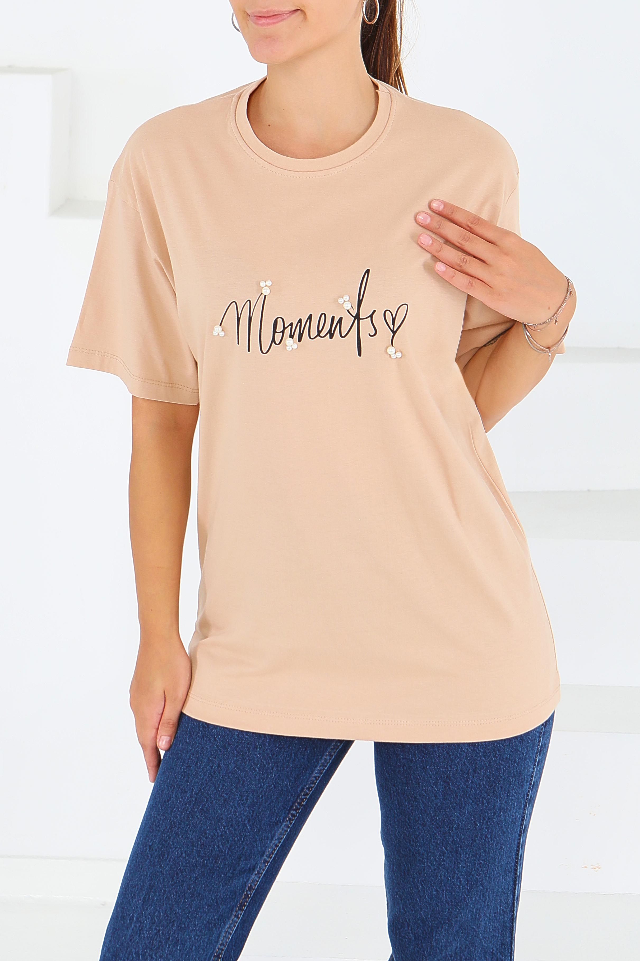 Baskılı Kısa Kollu T-Şhirt - 27572 - 3