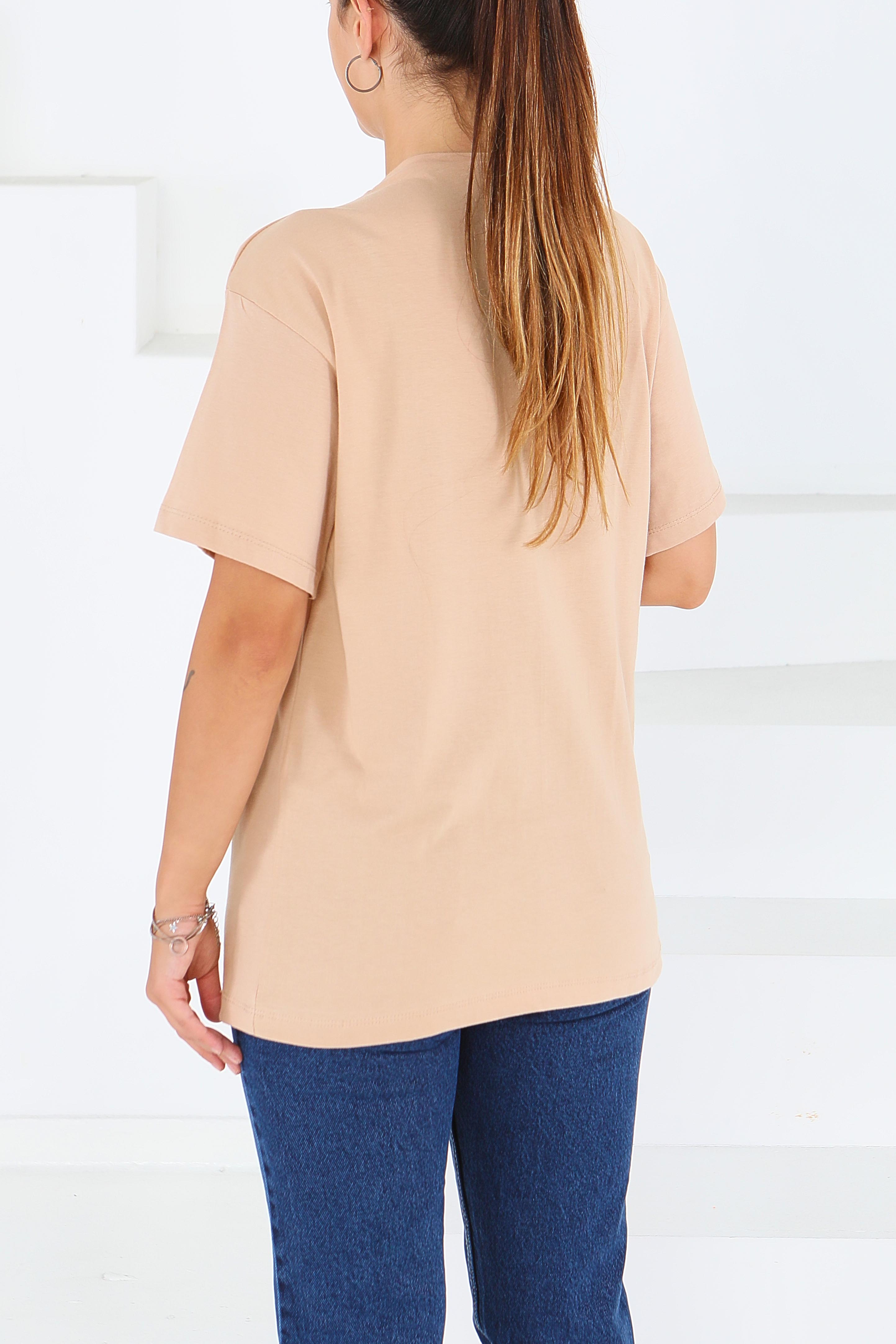 Baskılı Kısa Kollu T-Şhirt - 27572 - 4