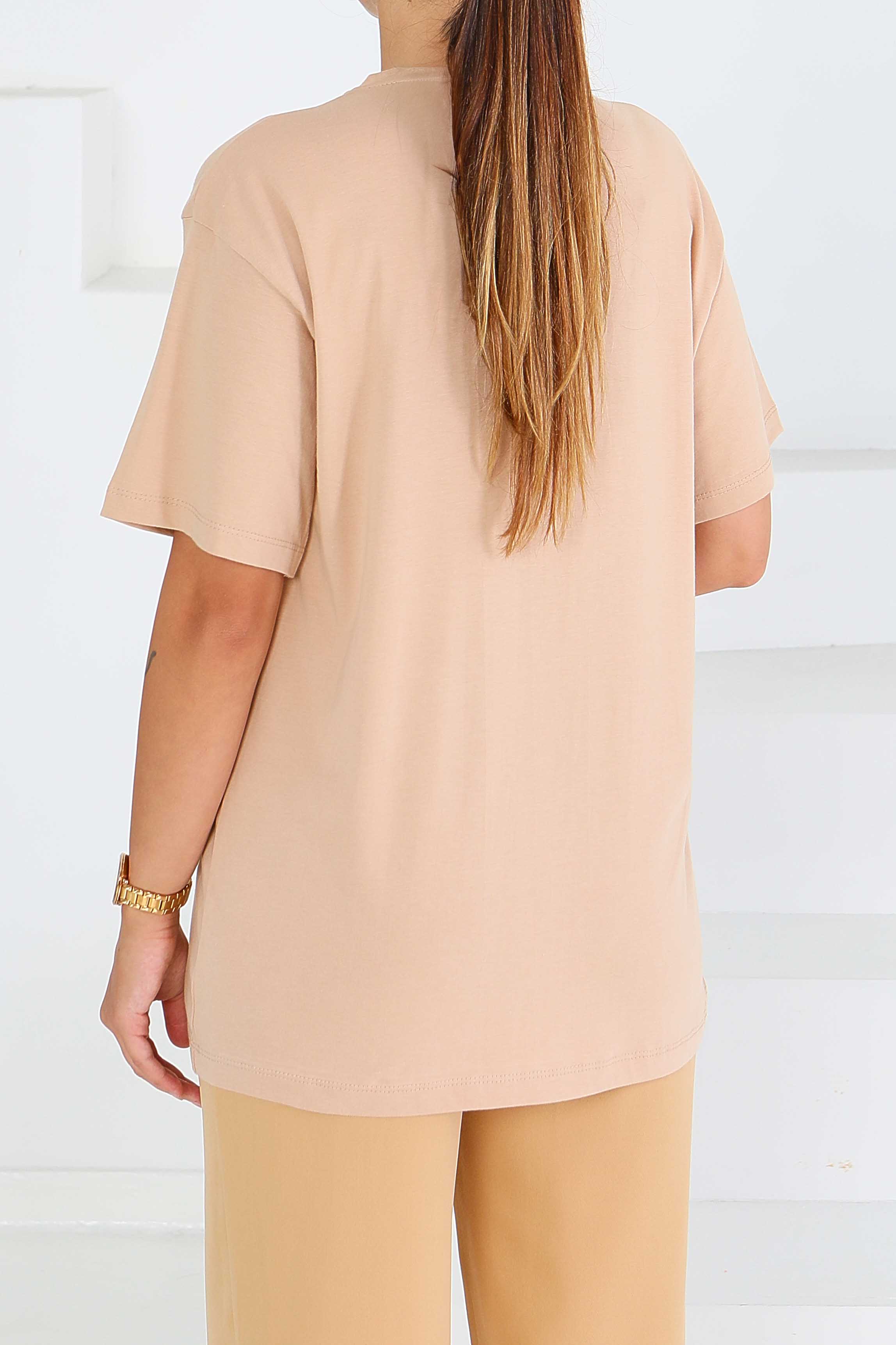 Baskılı Kısa Kollu T-Şhirt - 27573 - 4