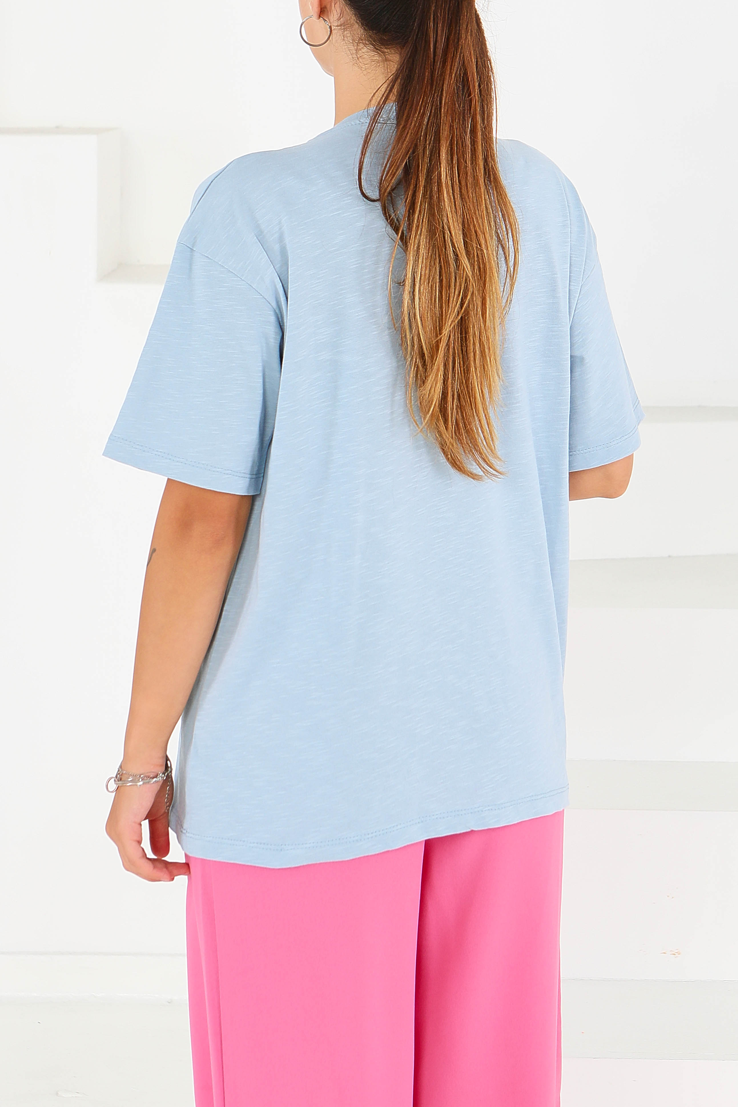 Baskılı Kısa Kollu T-Şhirt - 27576 - 4