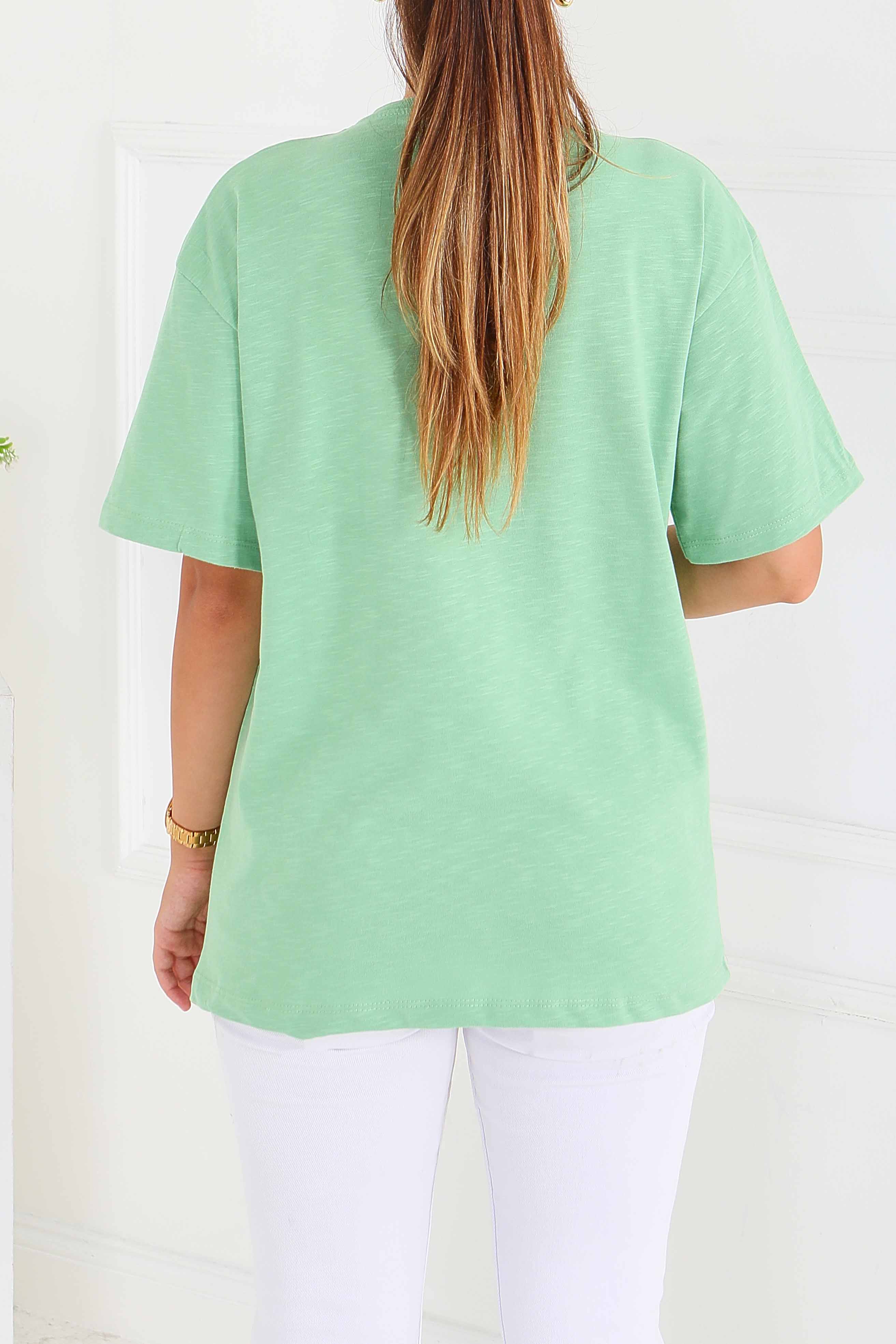 Baskılı Kısa Kollu T-Şhirt - 27578 - 4