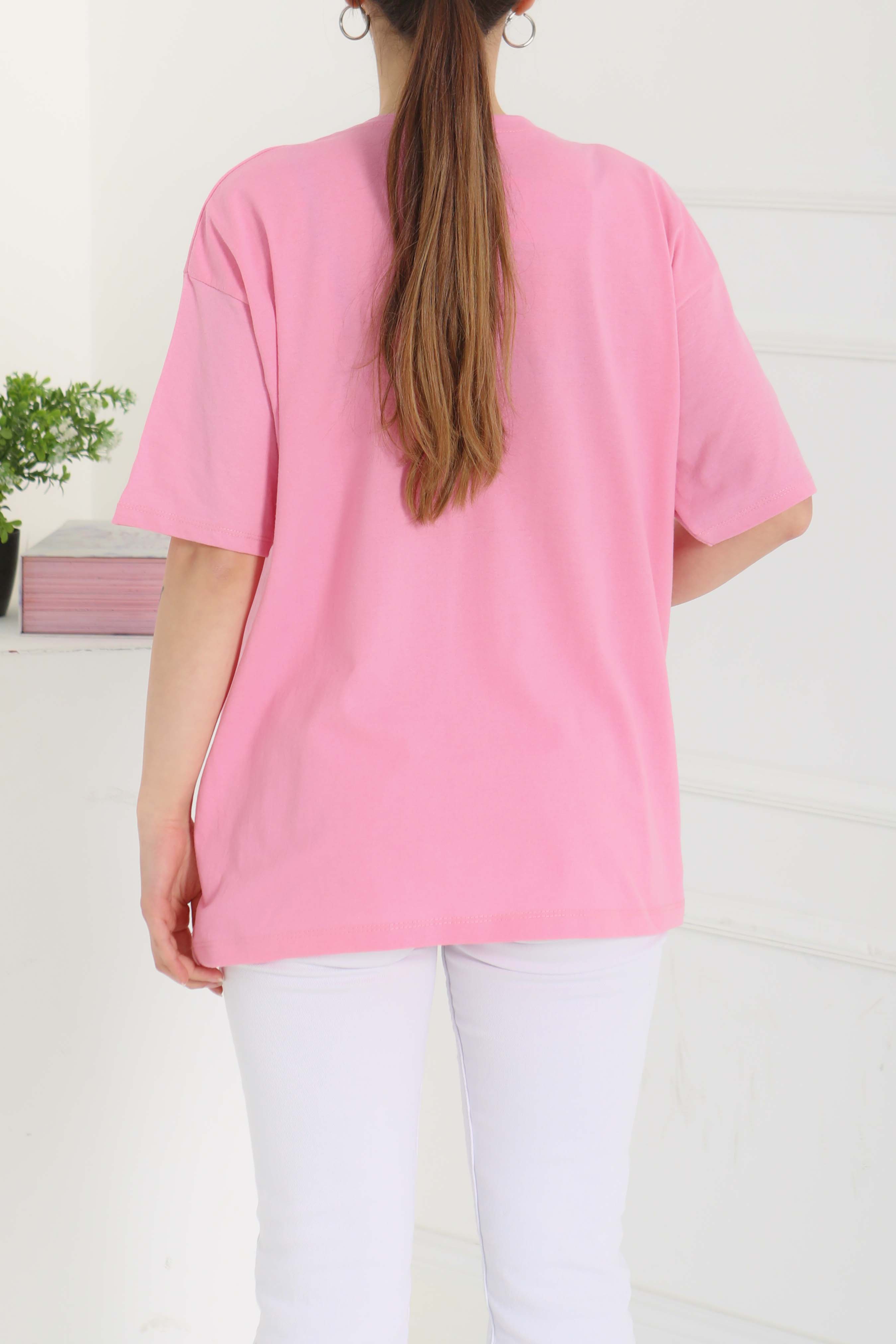 Baskılı Kısa Kollu T-Şhirt - 27094 - 6