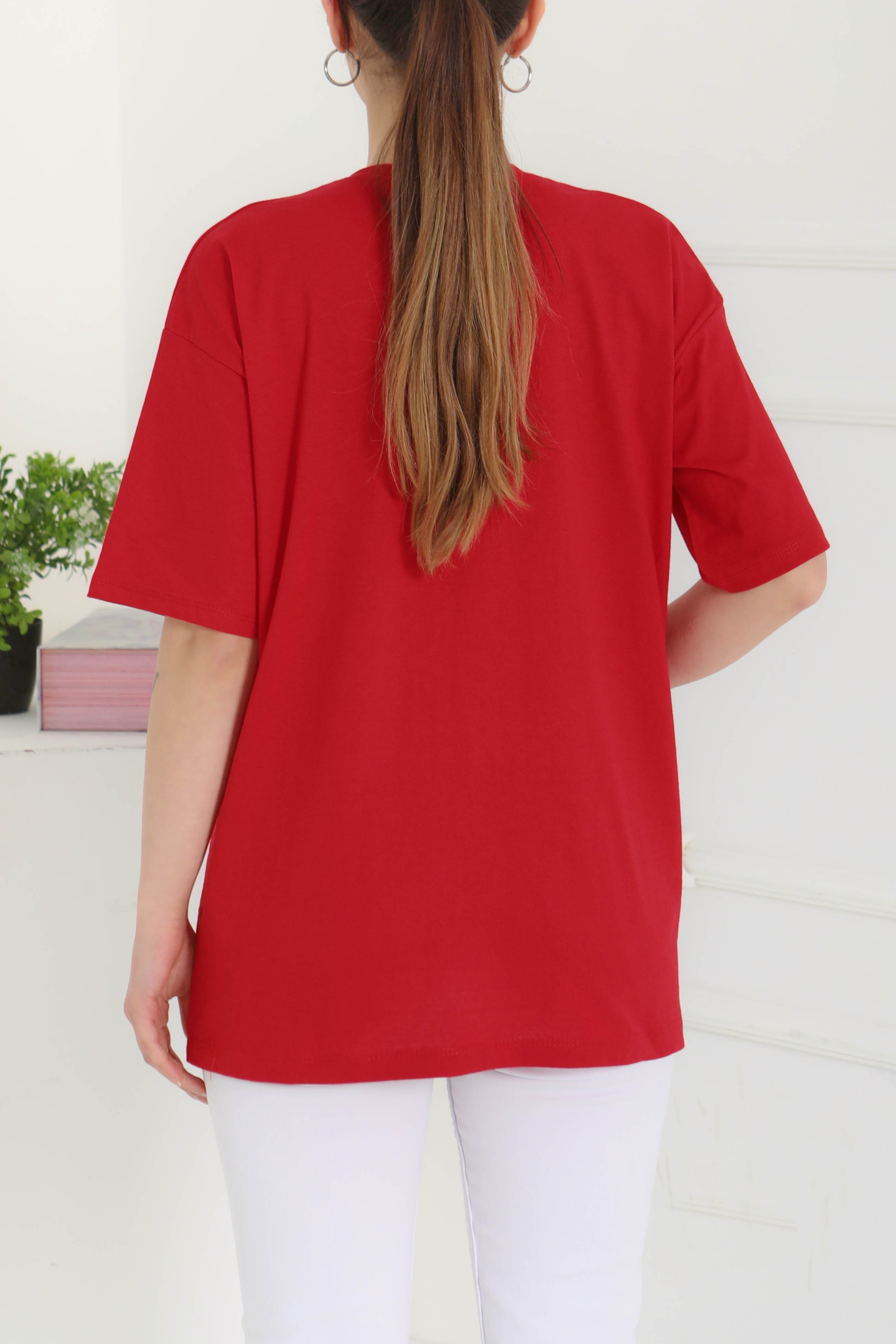Baskılı Kısa Kollu T-Şhirt - 27095 - 6