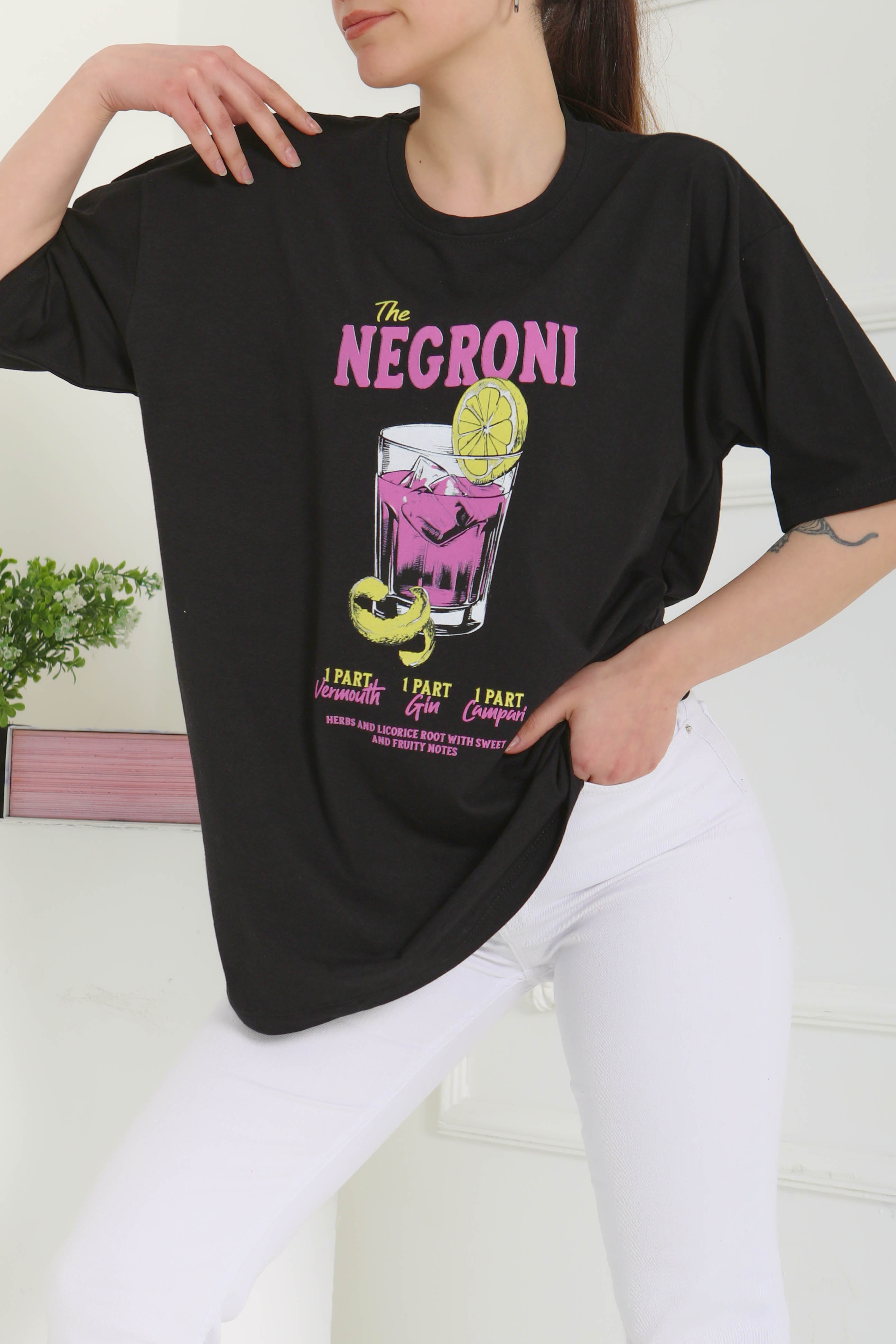 Baskılı Kısa Kollu T-Şhirt - 27095 - 3