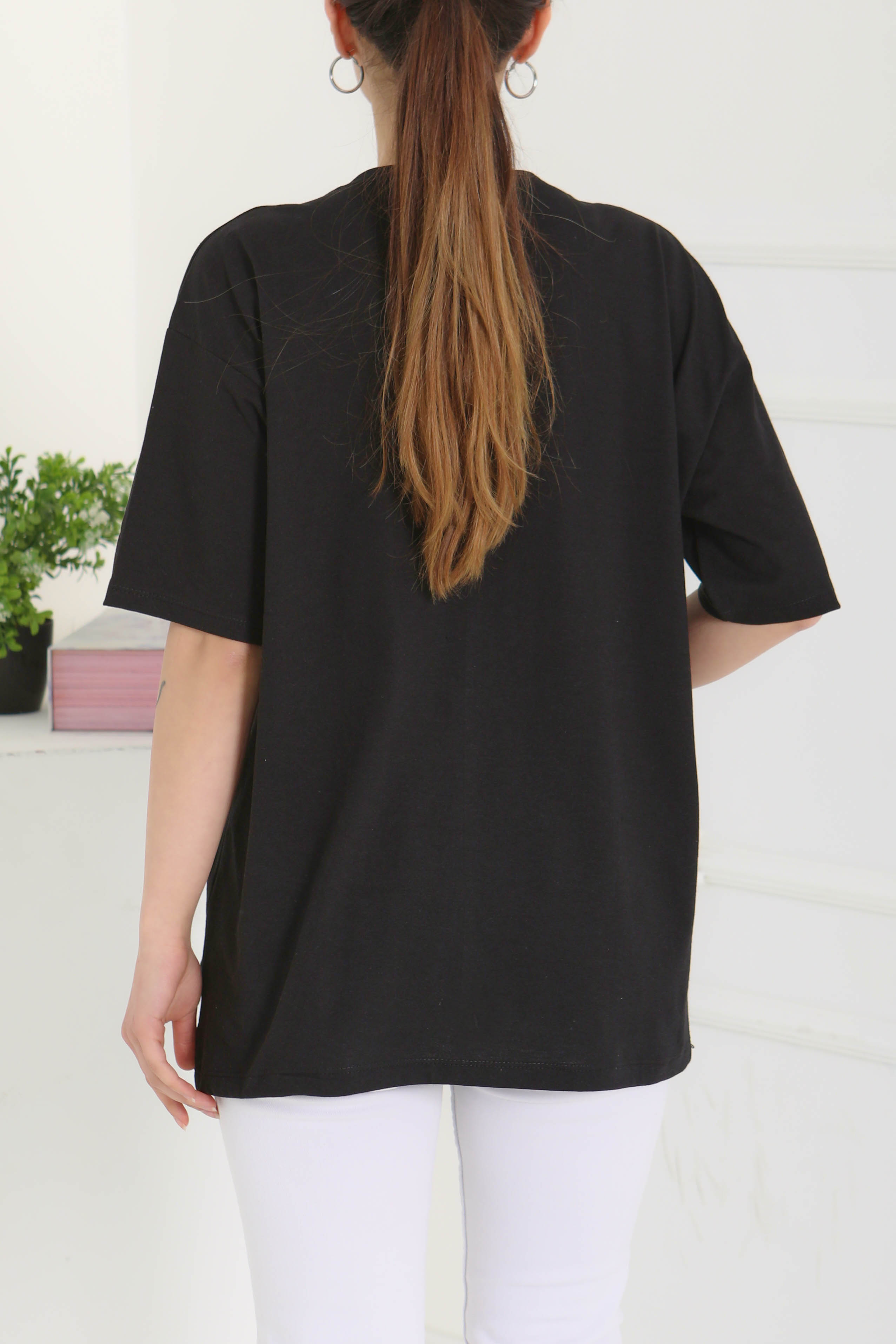 Baskılı Kısa Kollu T-Şhirt - 27095 - 7