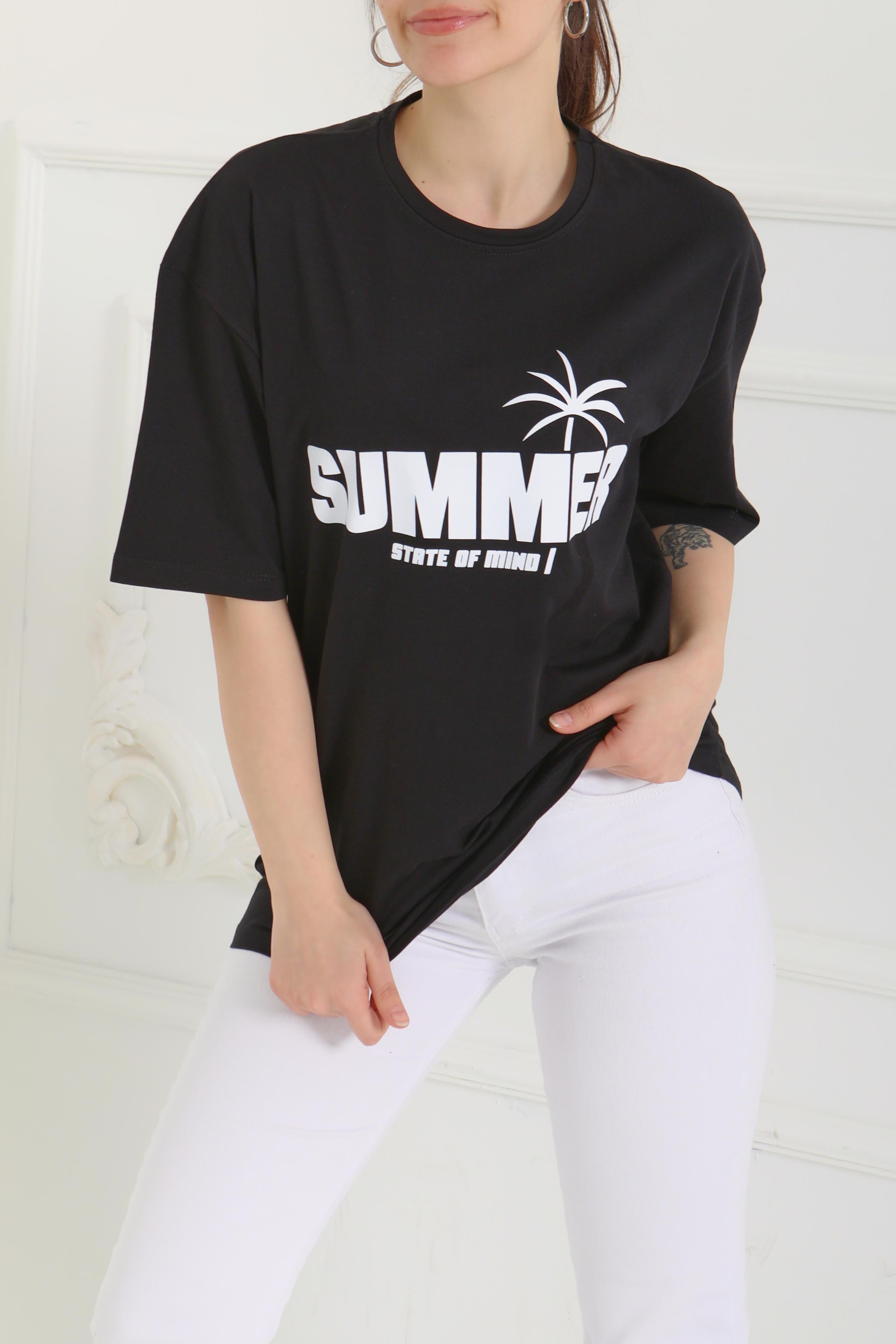 Baskılı Kısa Kollu T-Şhirt - 27119 - 2