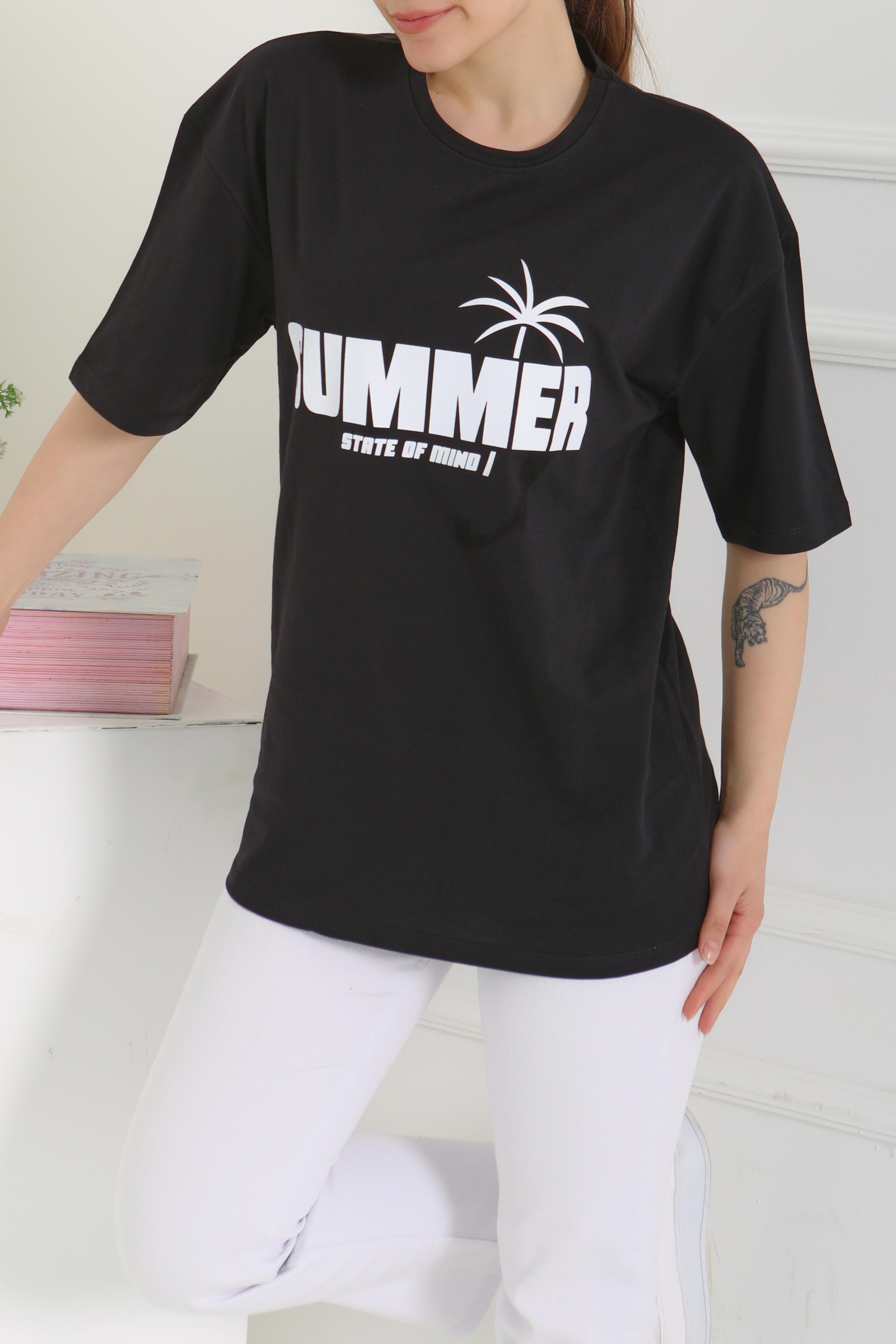 Baskılı Kısa Kollu T-Şhirt - 27119 - 4