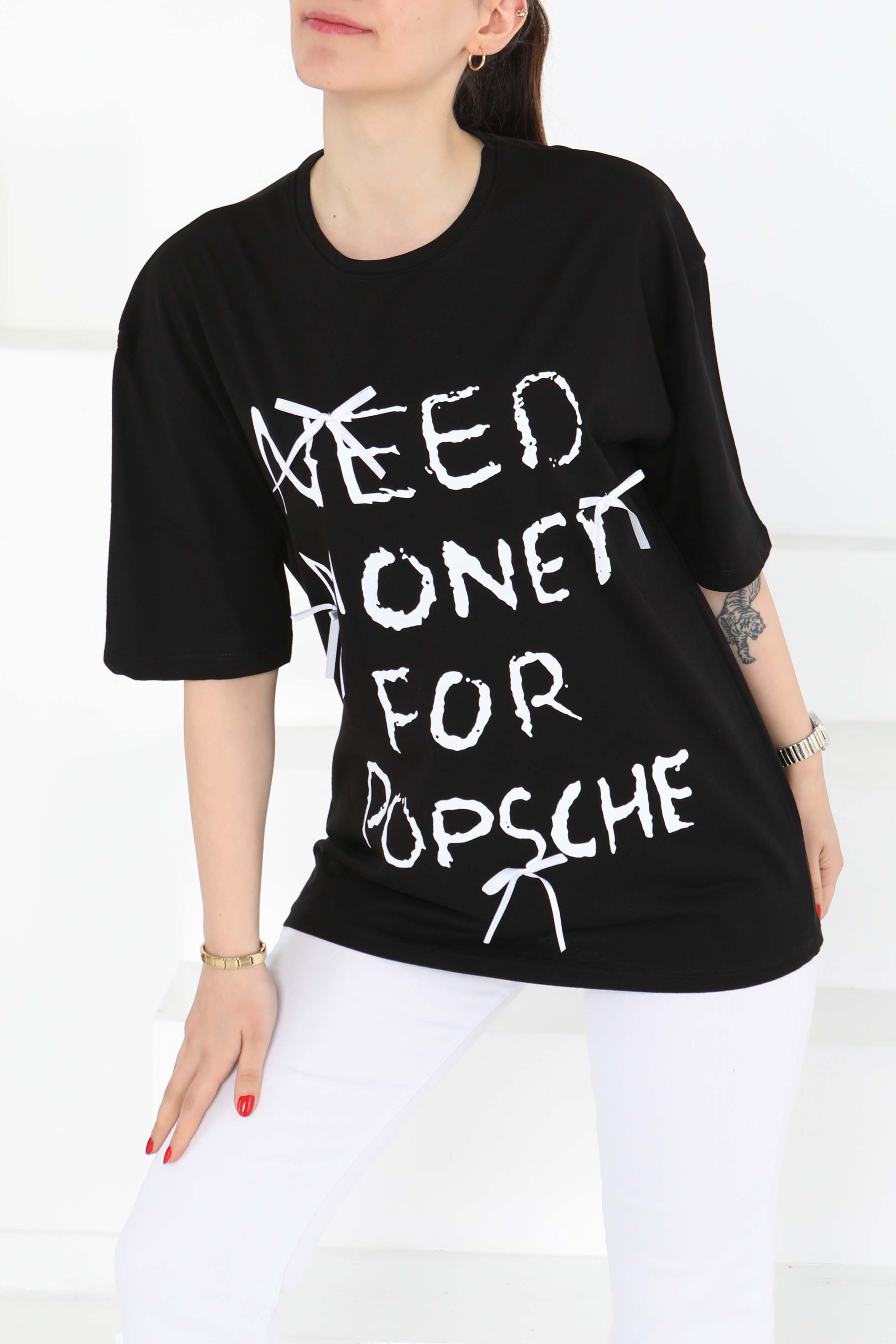 Baskılı Kısa Kollu T-Şhirt - 27121 - 3