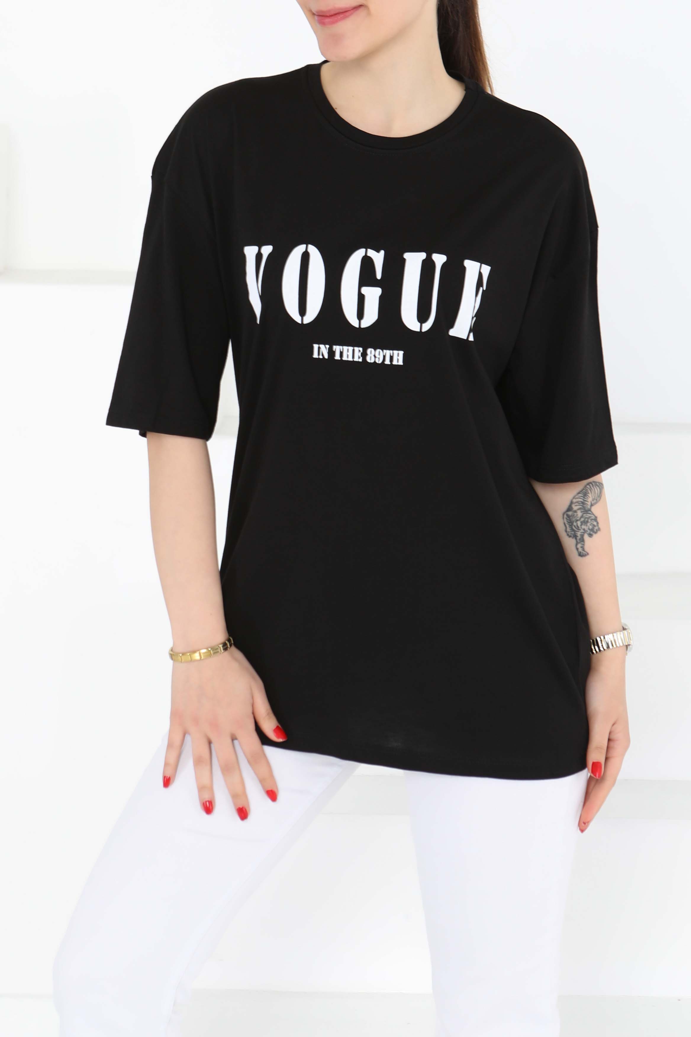 Baskılı Kısa Kollu T-Şhirt - 27126 - 2