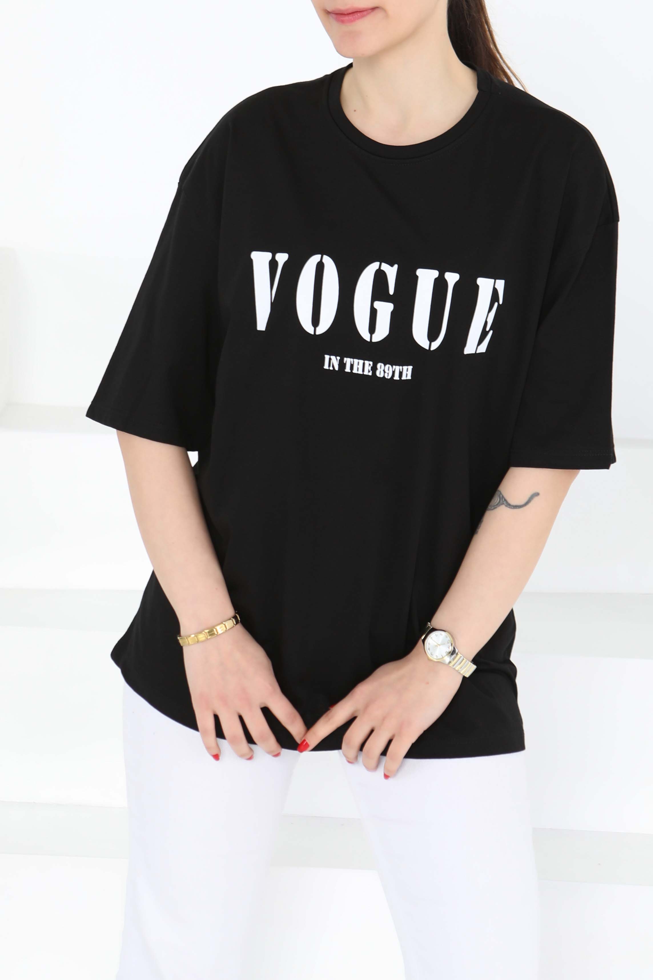 Baskılı Kısa Kollu T-Şhirt - 27126 - 3