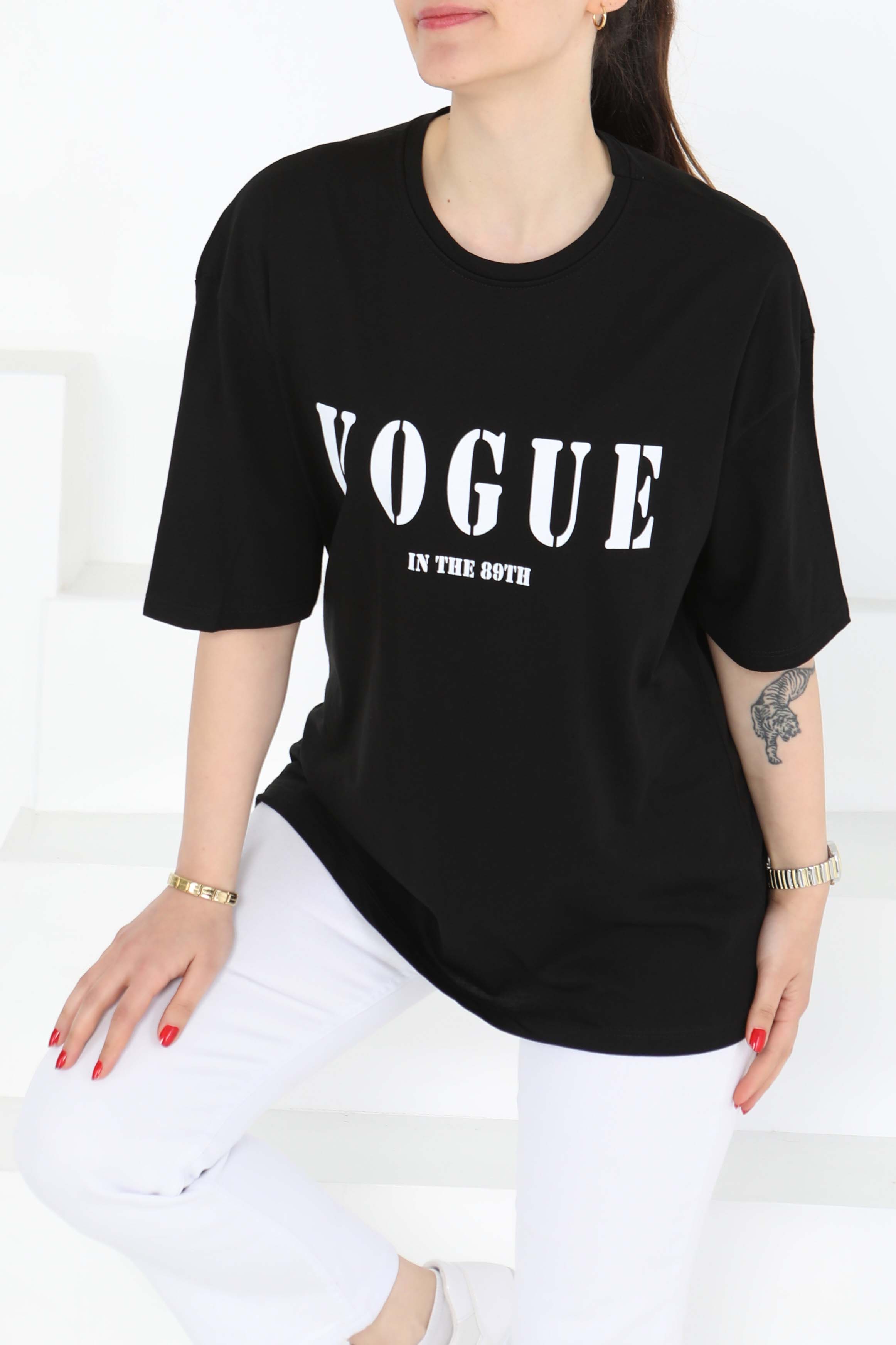 Baskılı Kısa Kollu T-Şhirt - 27126 - 4