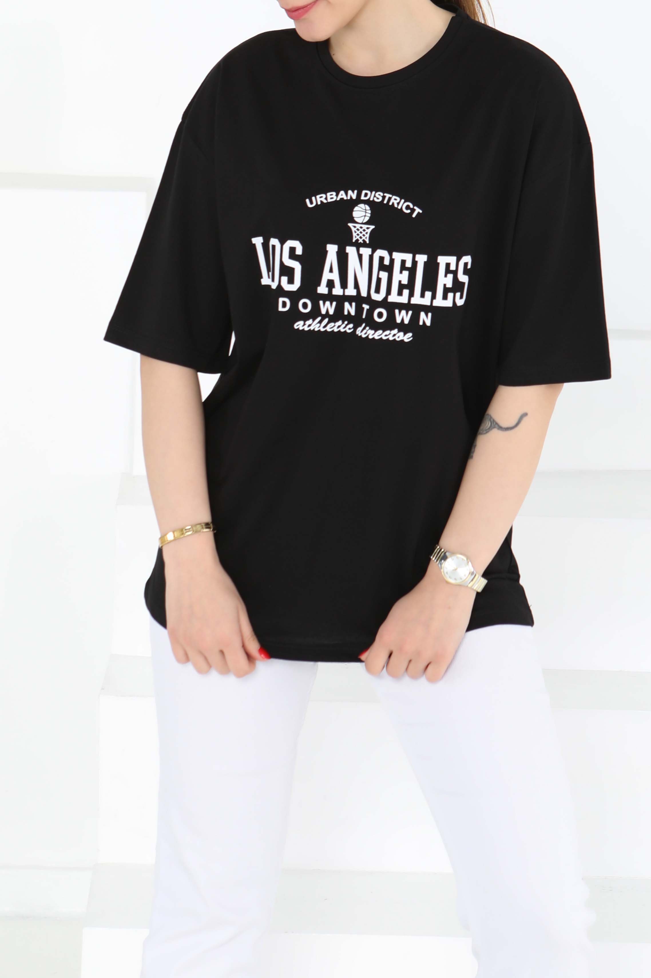 Baskılı Kısa Kollu T-Şhirt - 27128 - 3