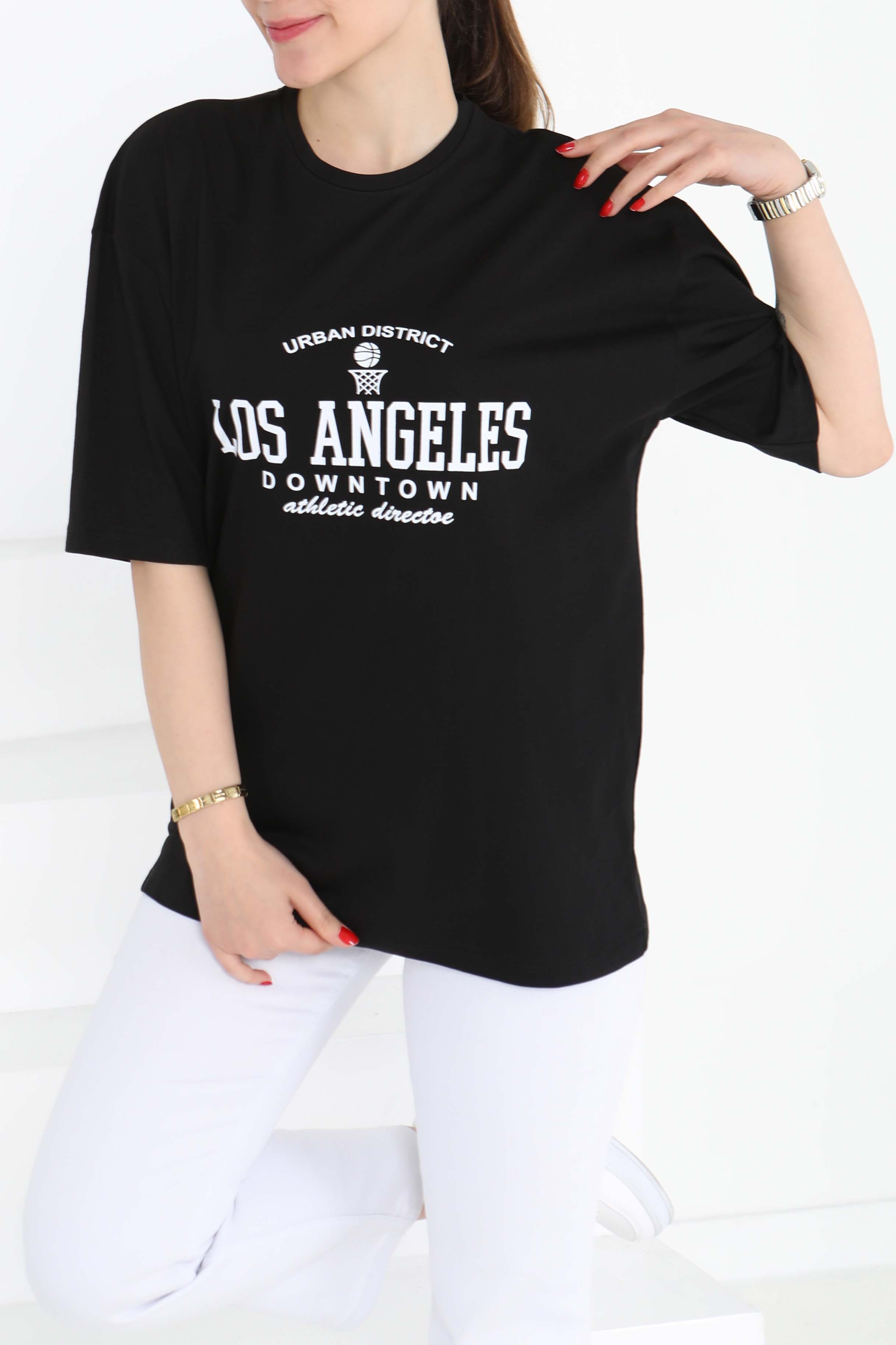 Baskılı Kısa Kollu T-Şhirt - 27128 - 5