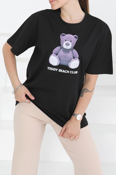 Baskılı Kısa Kollu T-Şhirt - 27347 