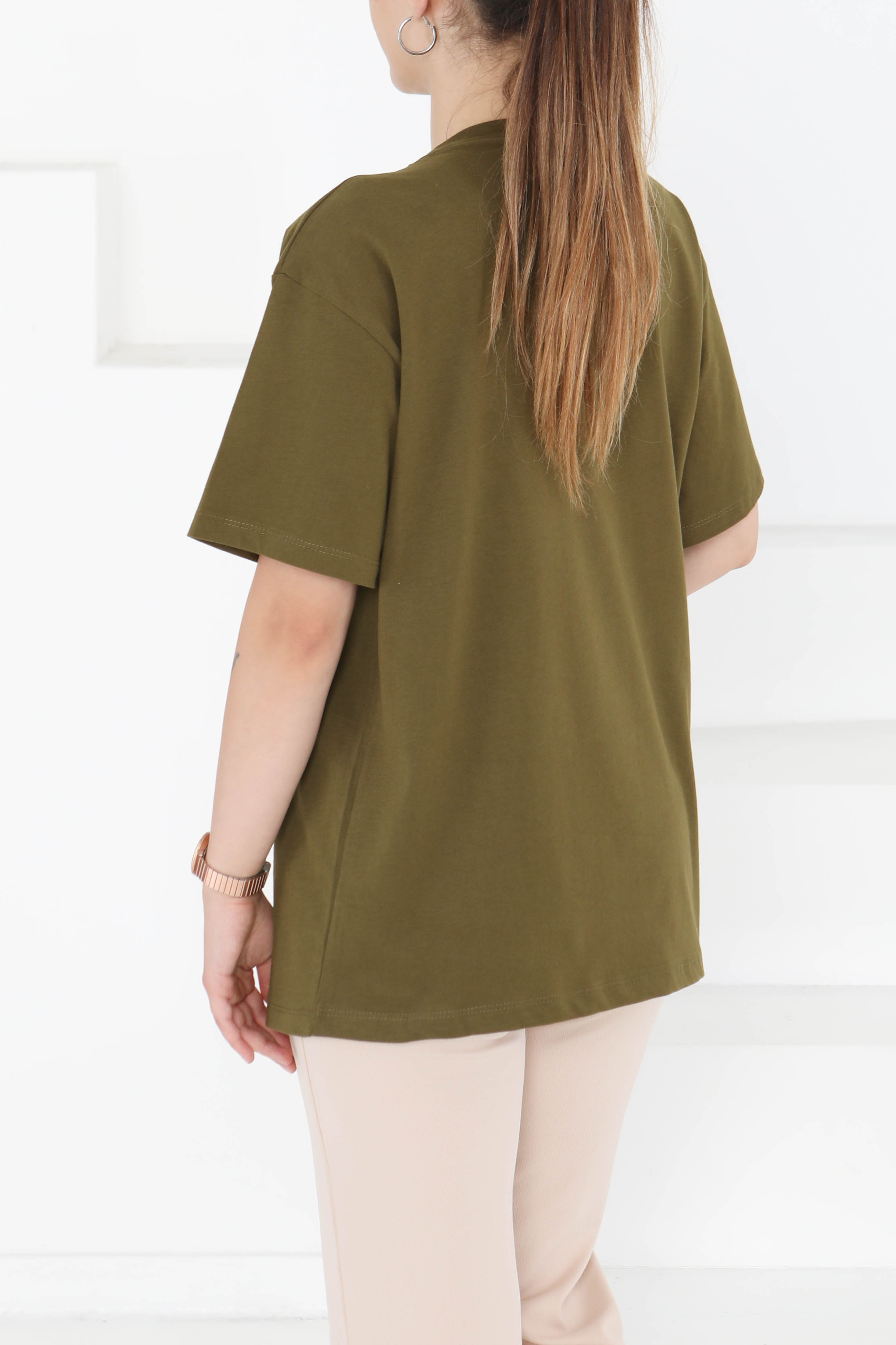 Baskılı Kısa Kollu T-Şhirt - 27348 - 5