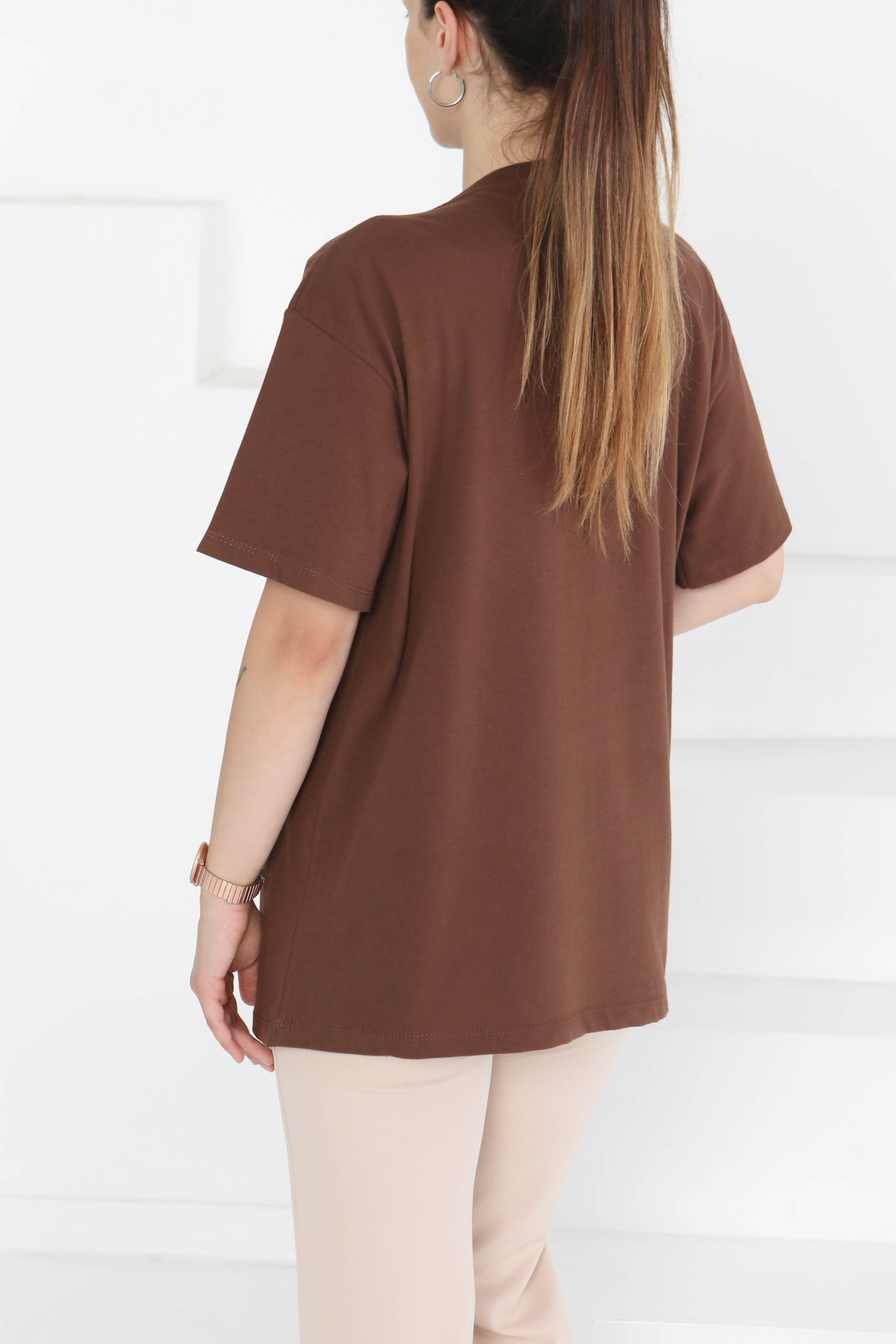 Baskılı Kısa Kollu T-Şhirt - 27348 - 4