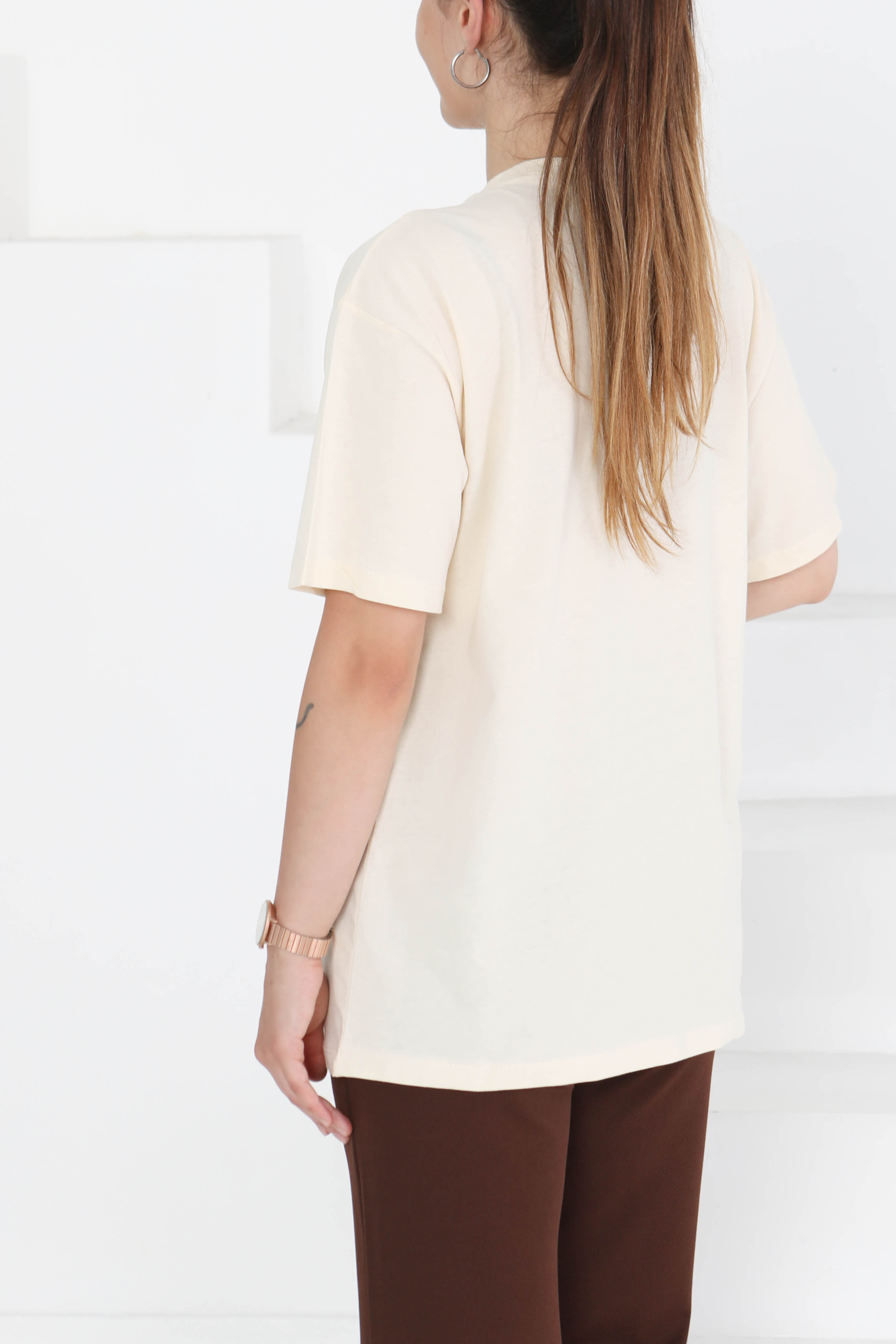 Baskılı Kısa Kollu T-Şhirt - 27348 - 5