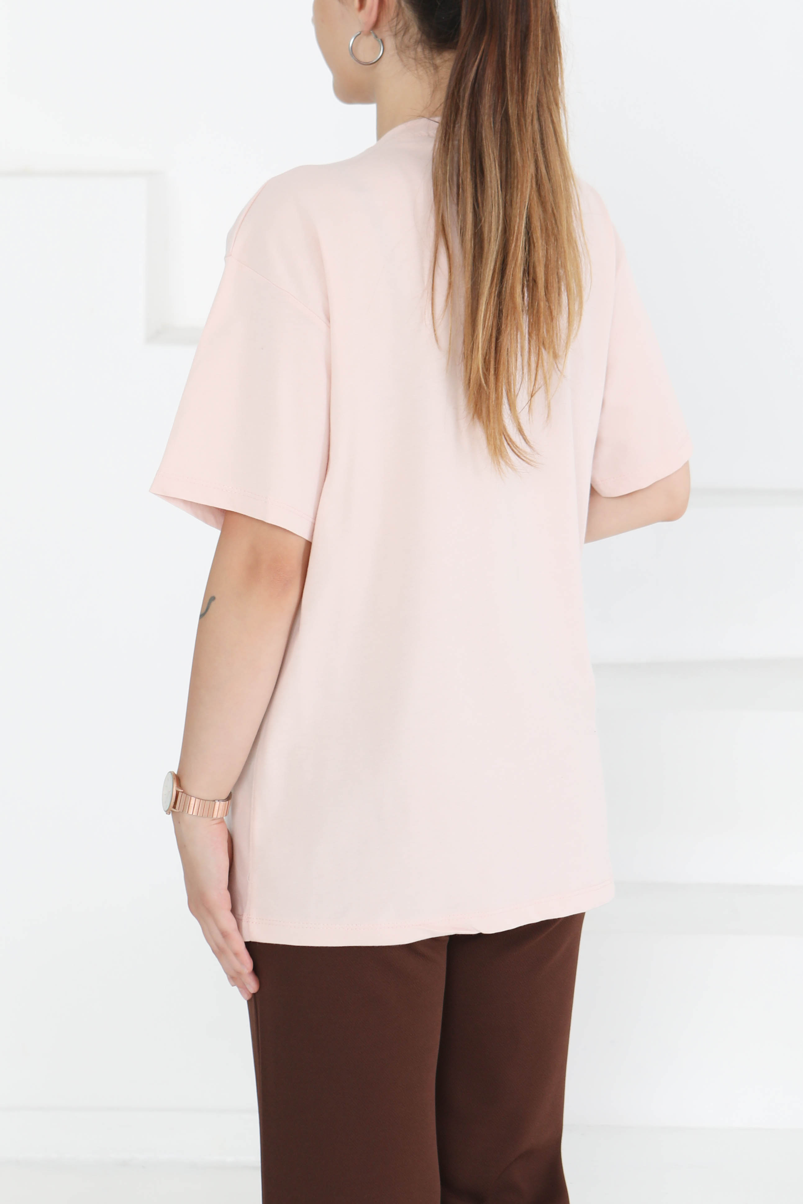 Baskılı Kısa Kollu T-Şhirt - 27348 - 5