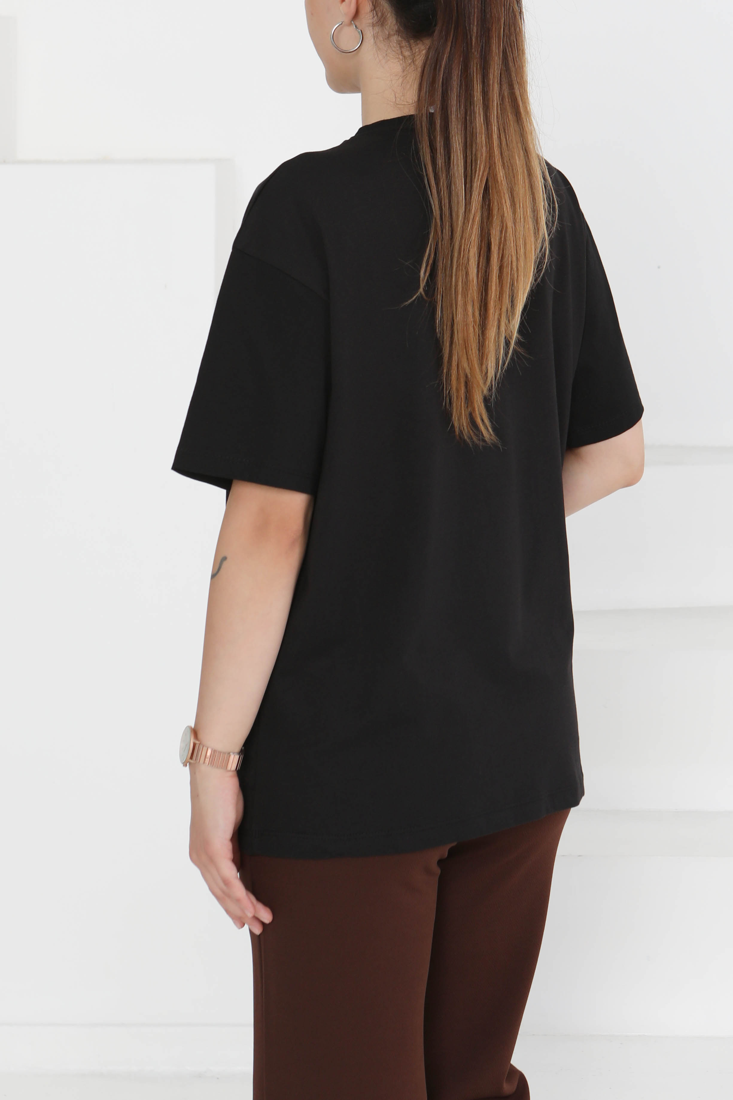 Baskılı Kısa Kollu T-Şhirt - 27348 - 5