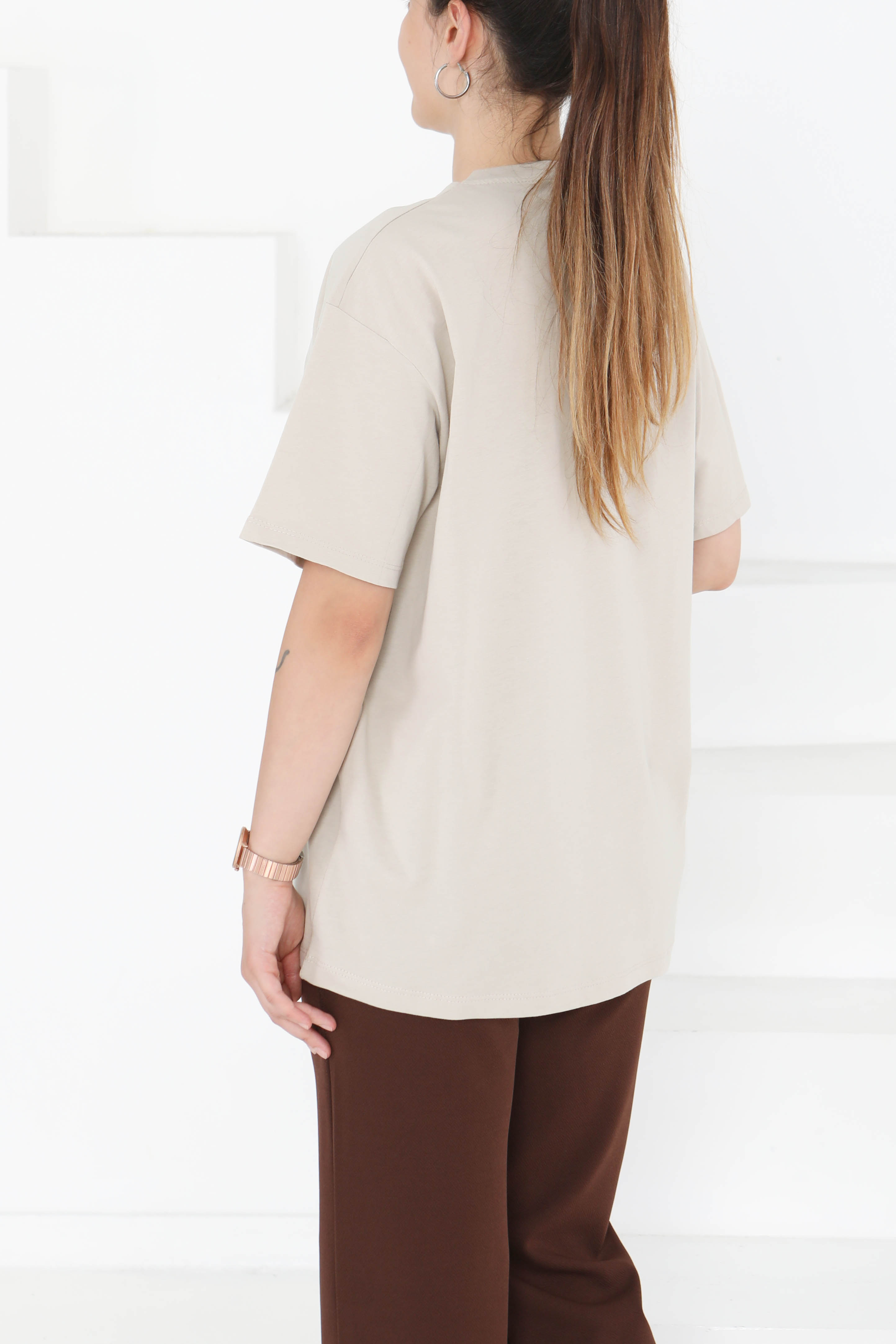 Baskılı Kısa Kollu T-Şhirt - 27348 - 5