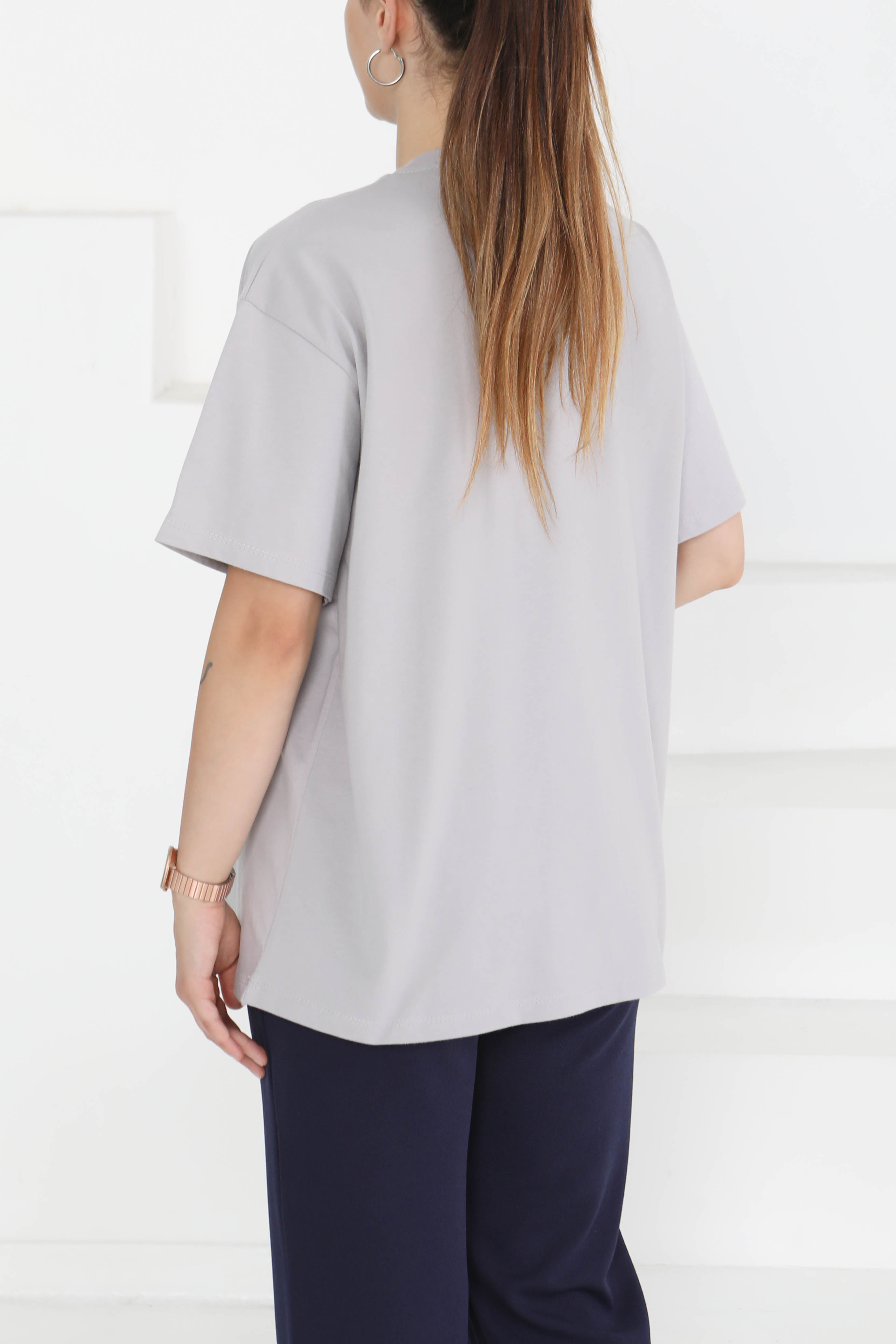 Baskılı Kısa Kollu T-Şhirt - 27349 - 5