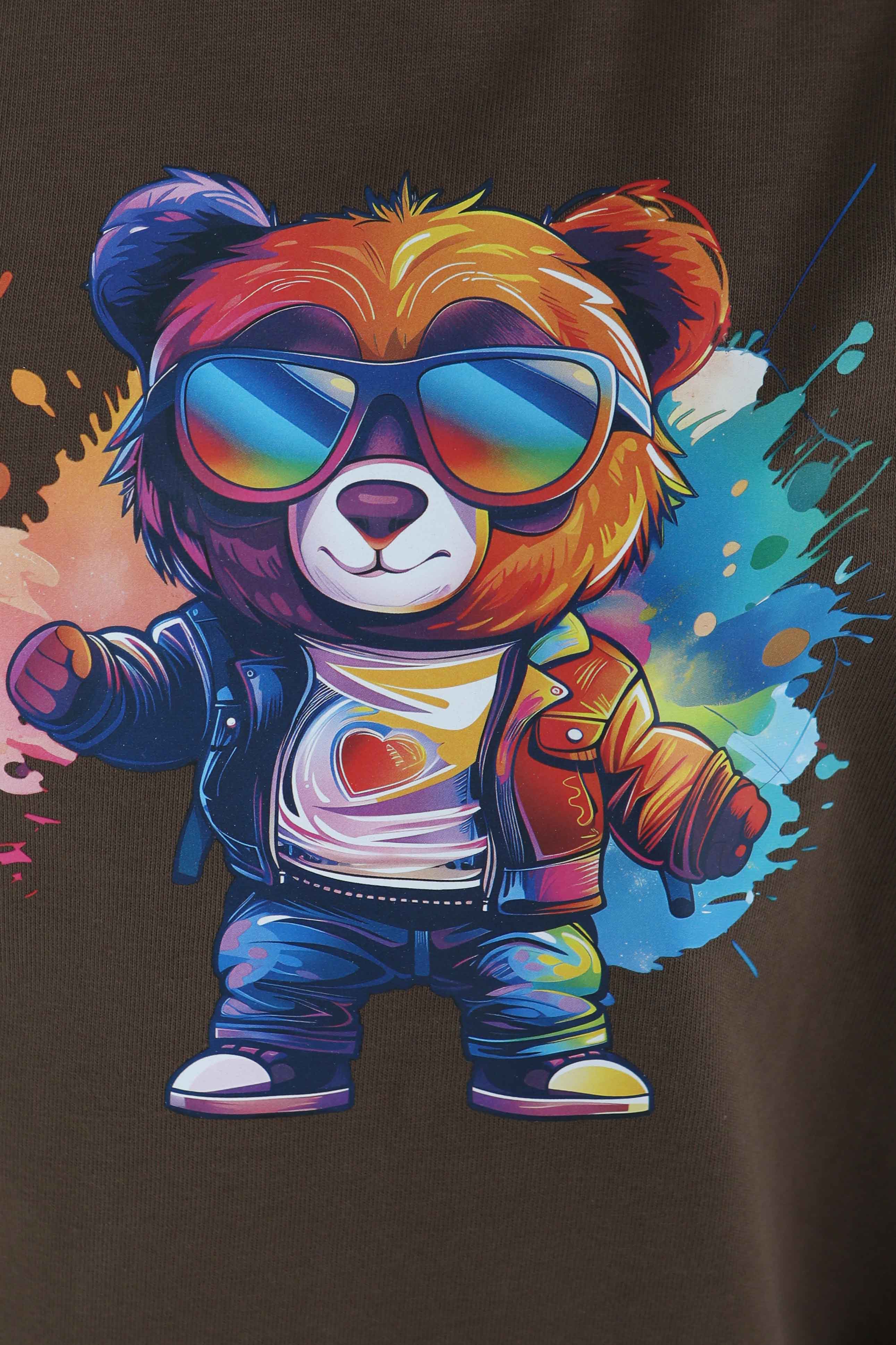 Baskılı Kısa Kollu T-Şhirt - 27349 - 3