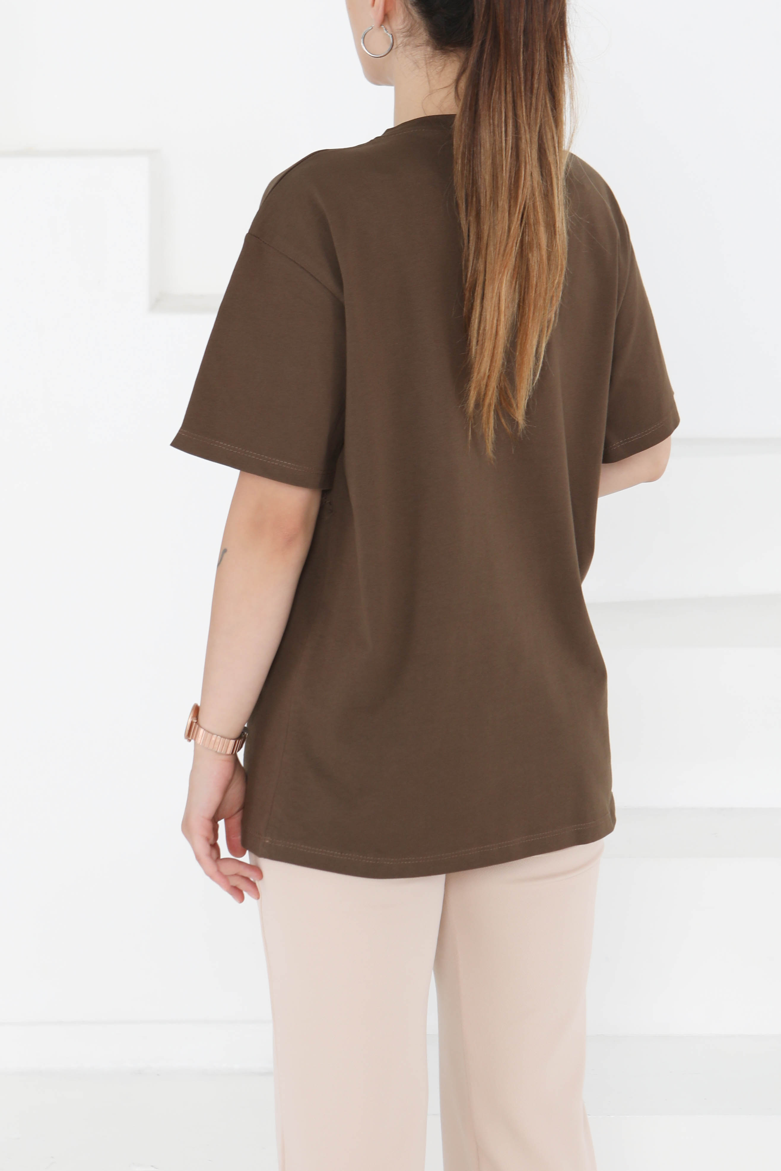 Baskılı Kısa Kollu T-Şhirt - 27349 - 4