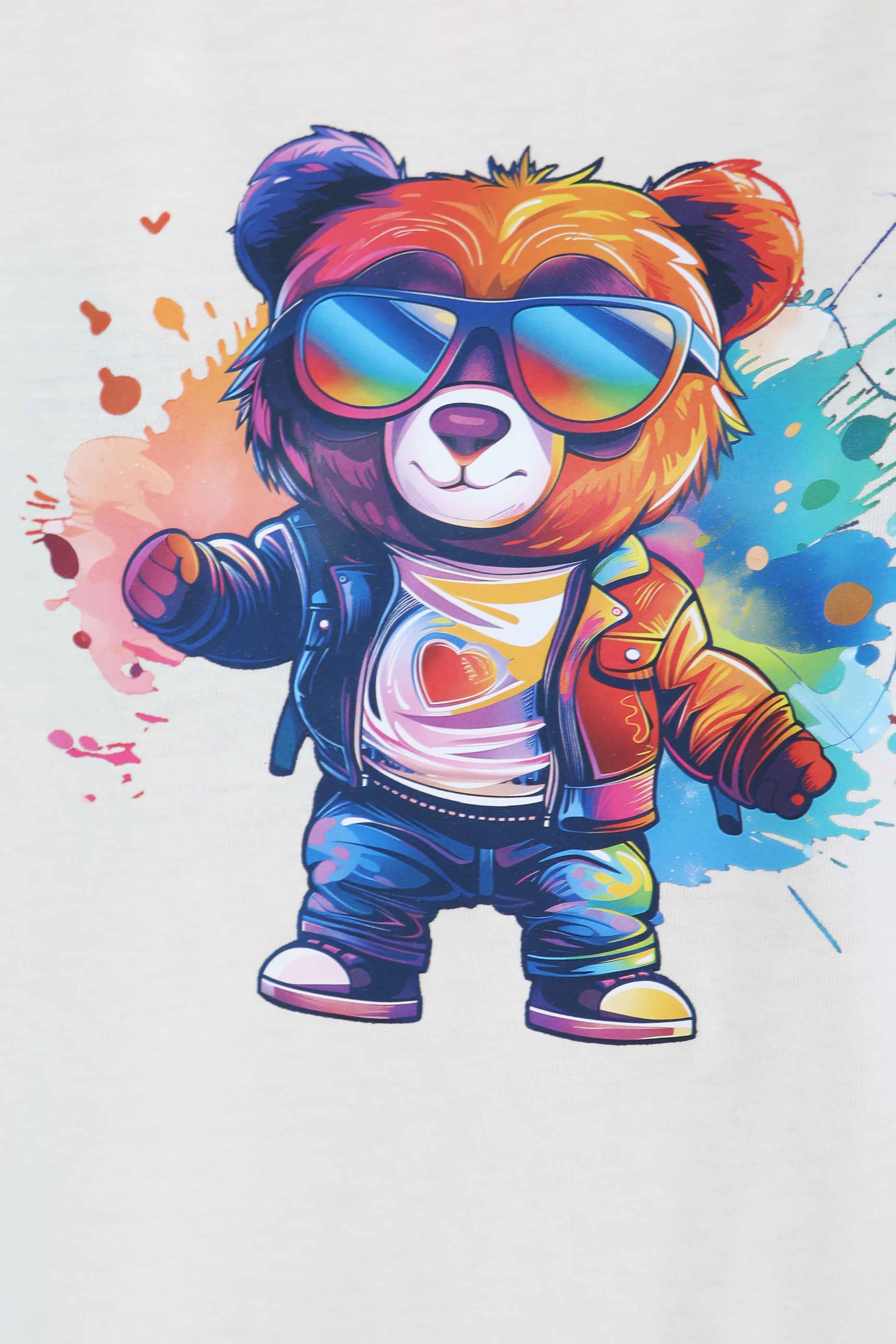 Baskılı Kısa Kollu T-Şhirt - 27349 - 4