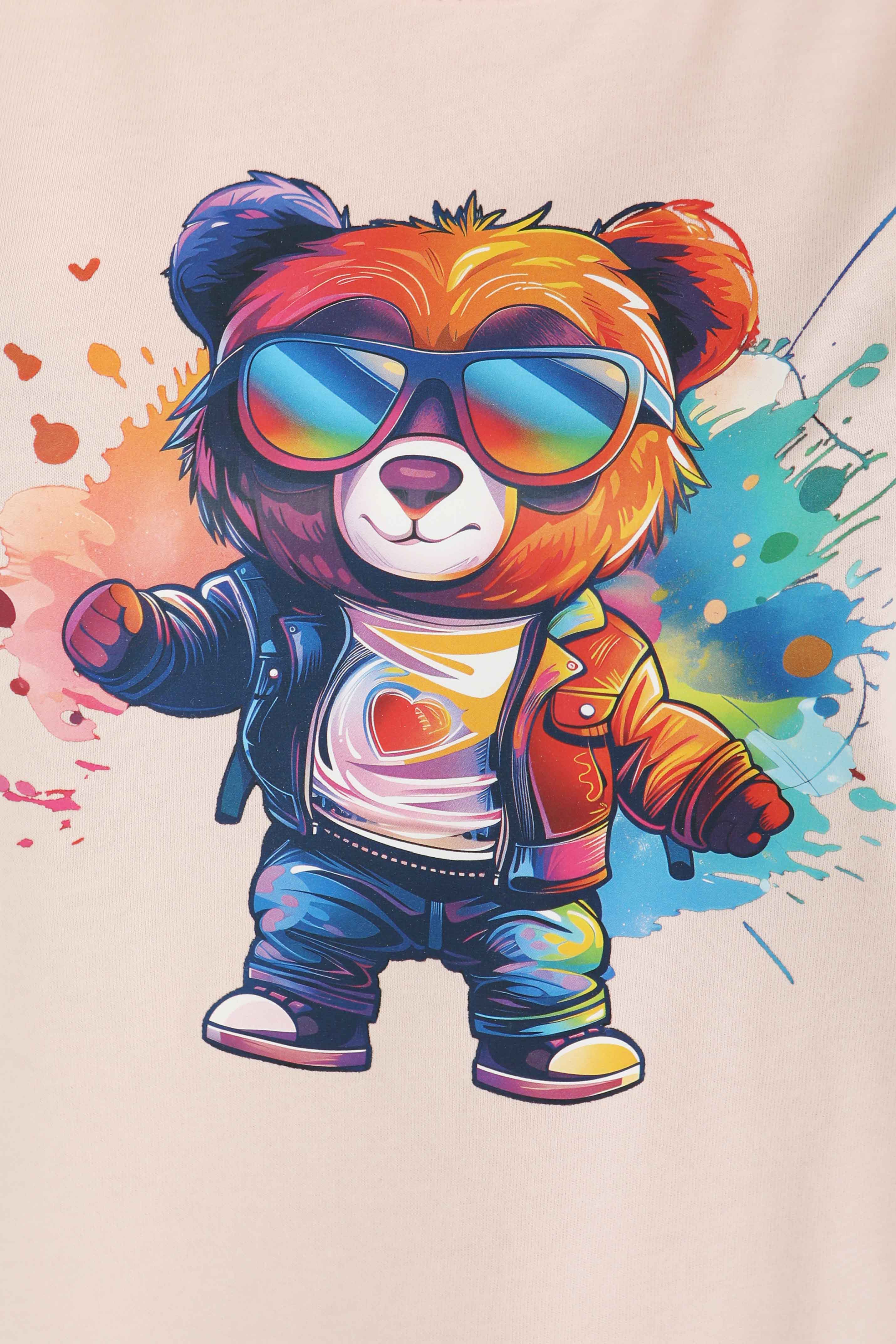 Baskılı Kısa Kollu T-Şhirt - 27349 - 4