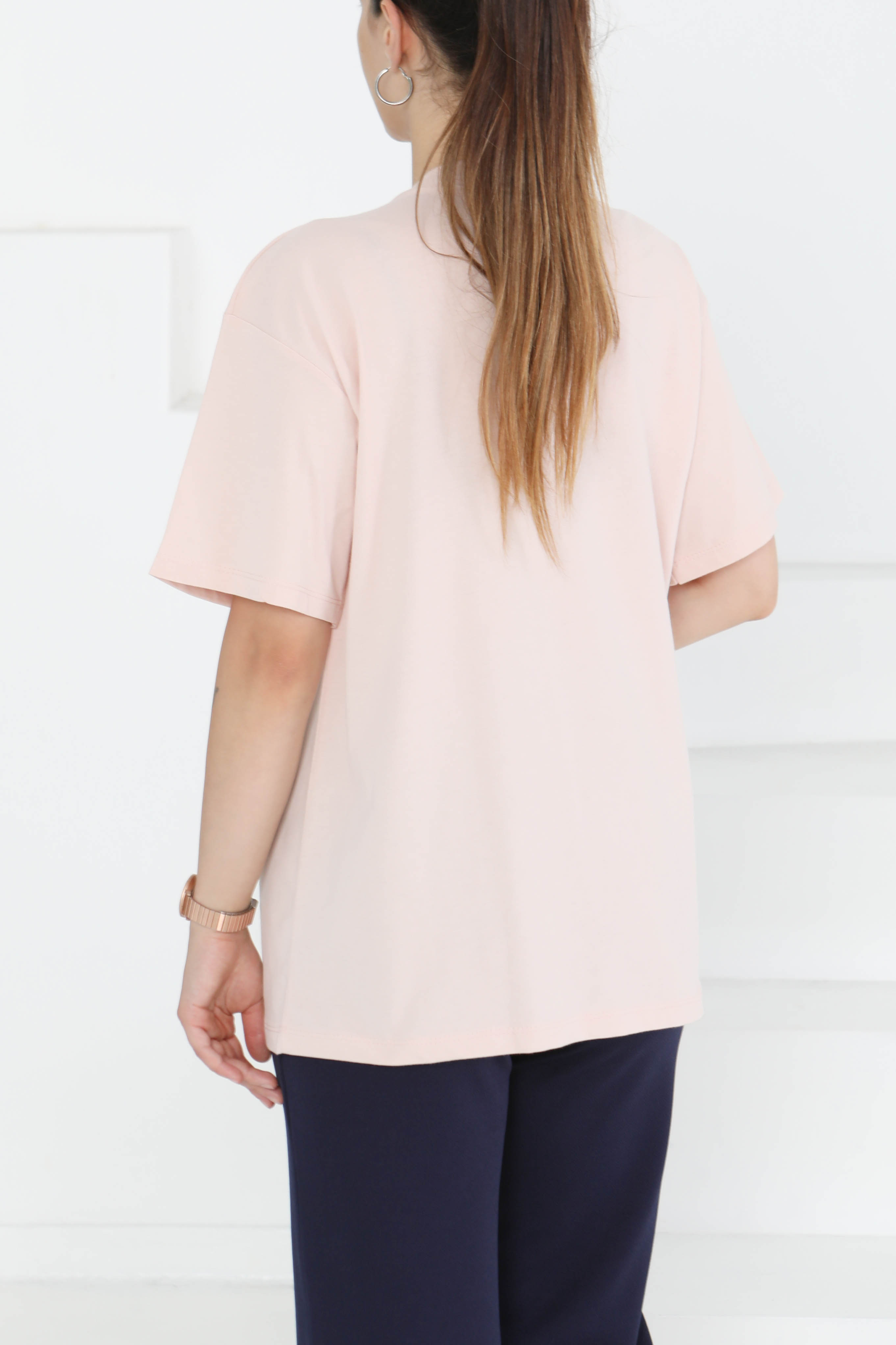 Baskılı Kısa Kollu T-Şhirt - 27349 - 5