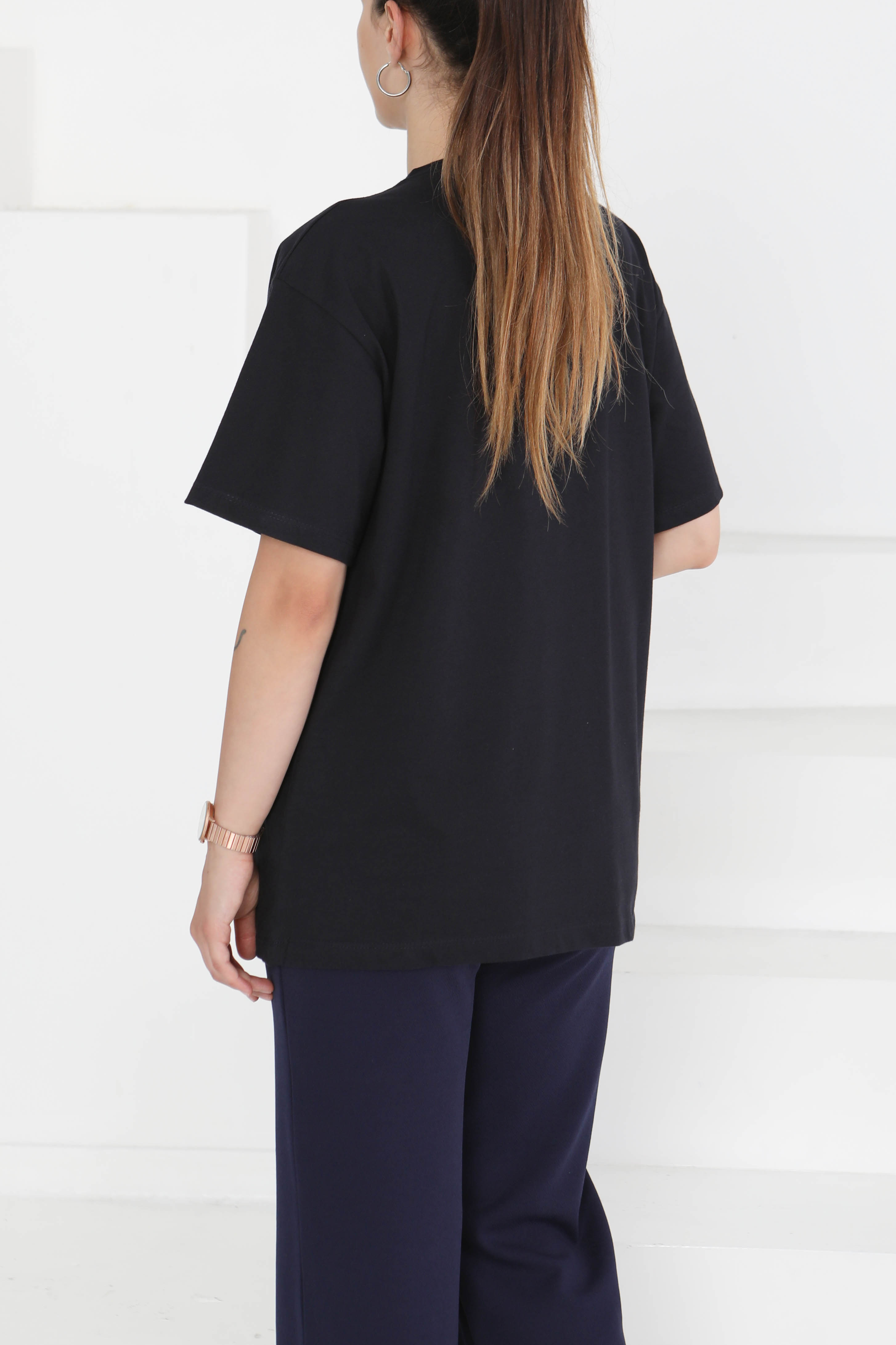 Baskılı Kısa Kollu T-Şhirt - 27349 - 5