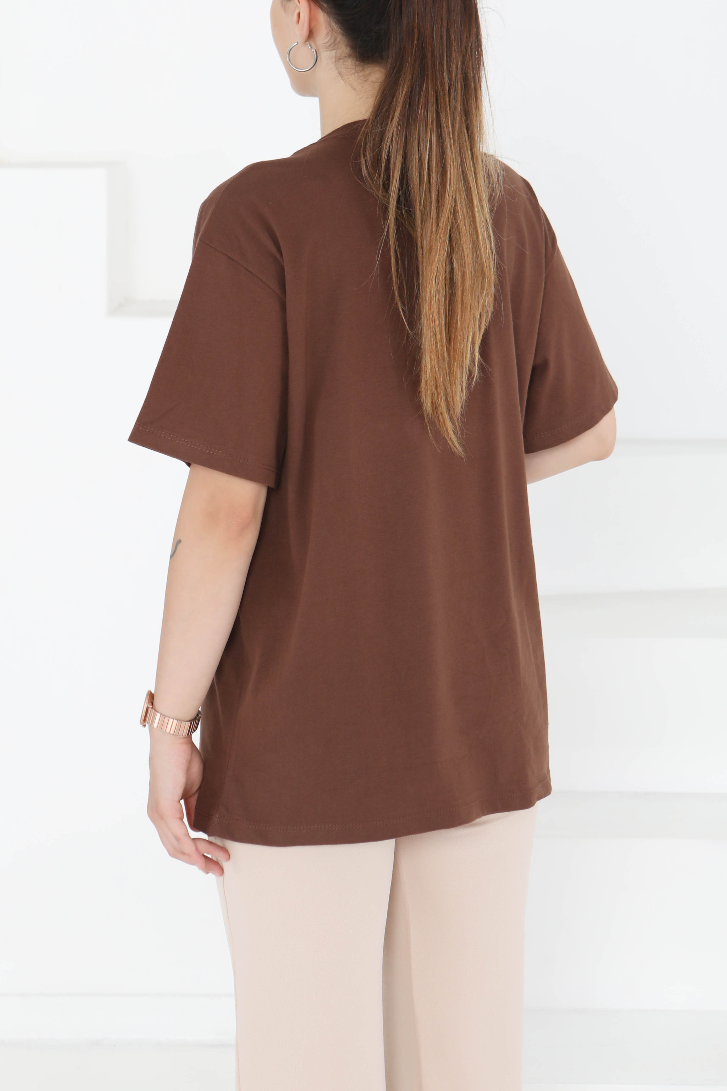 Baskılı Kısa Kollu T-Şhirt - 27350 - 5