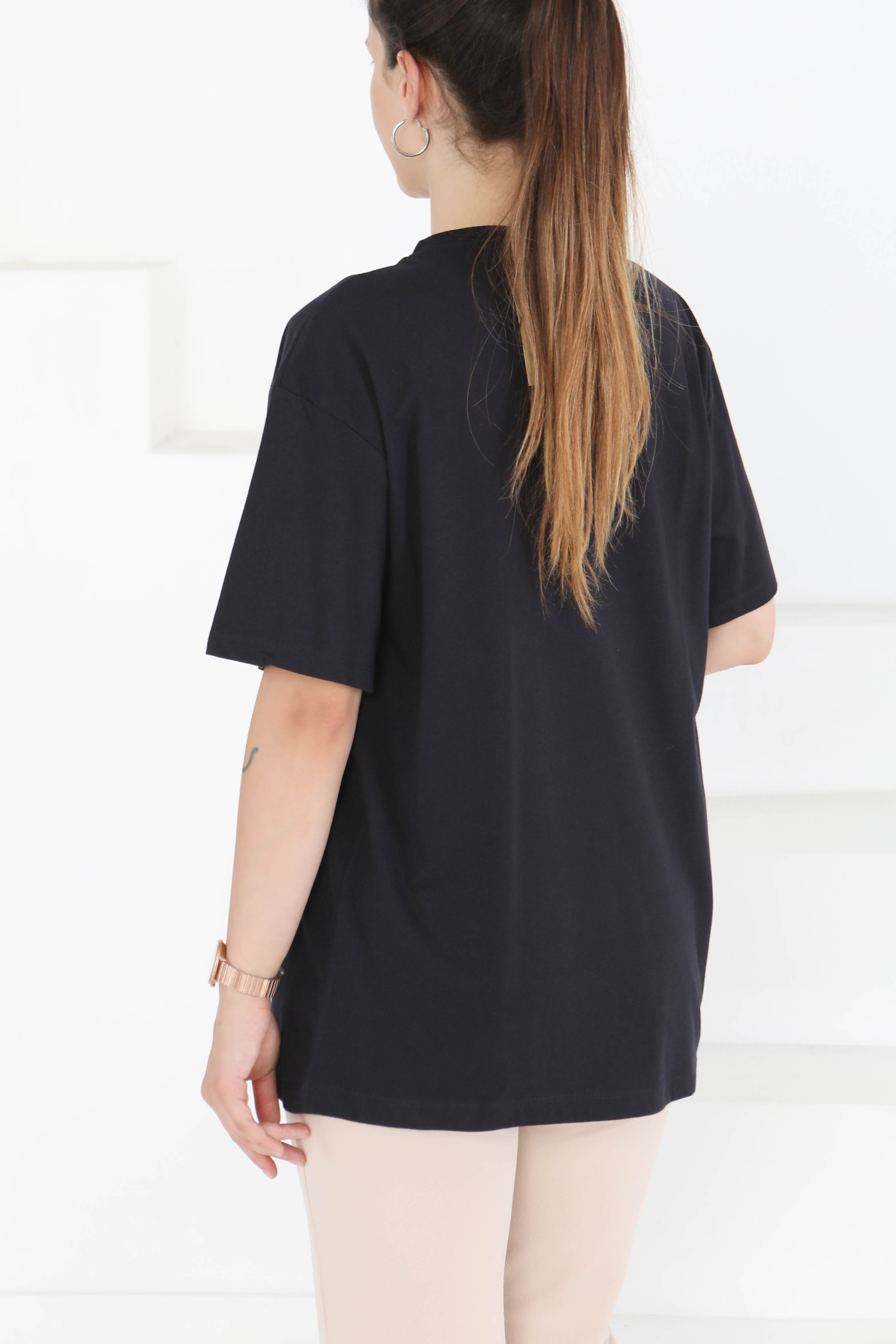 Baskılı Kısa Kollu T-Şhirt - 27350 - 5