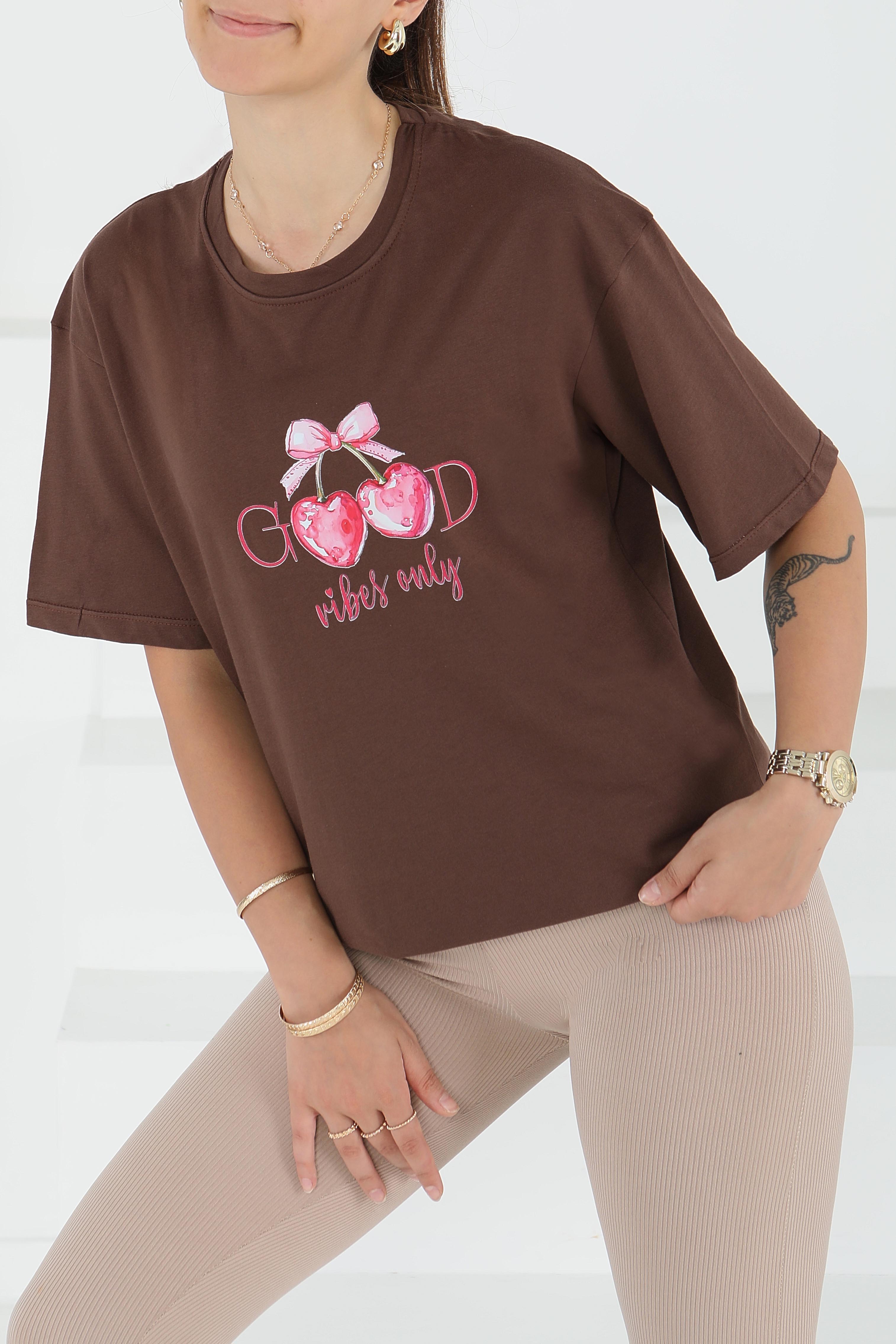 Baskılı Kısa Kollu T-Şhirt - 27500 - 1