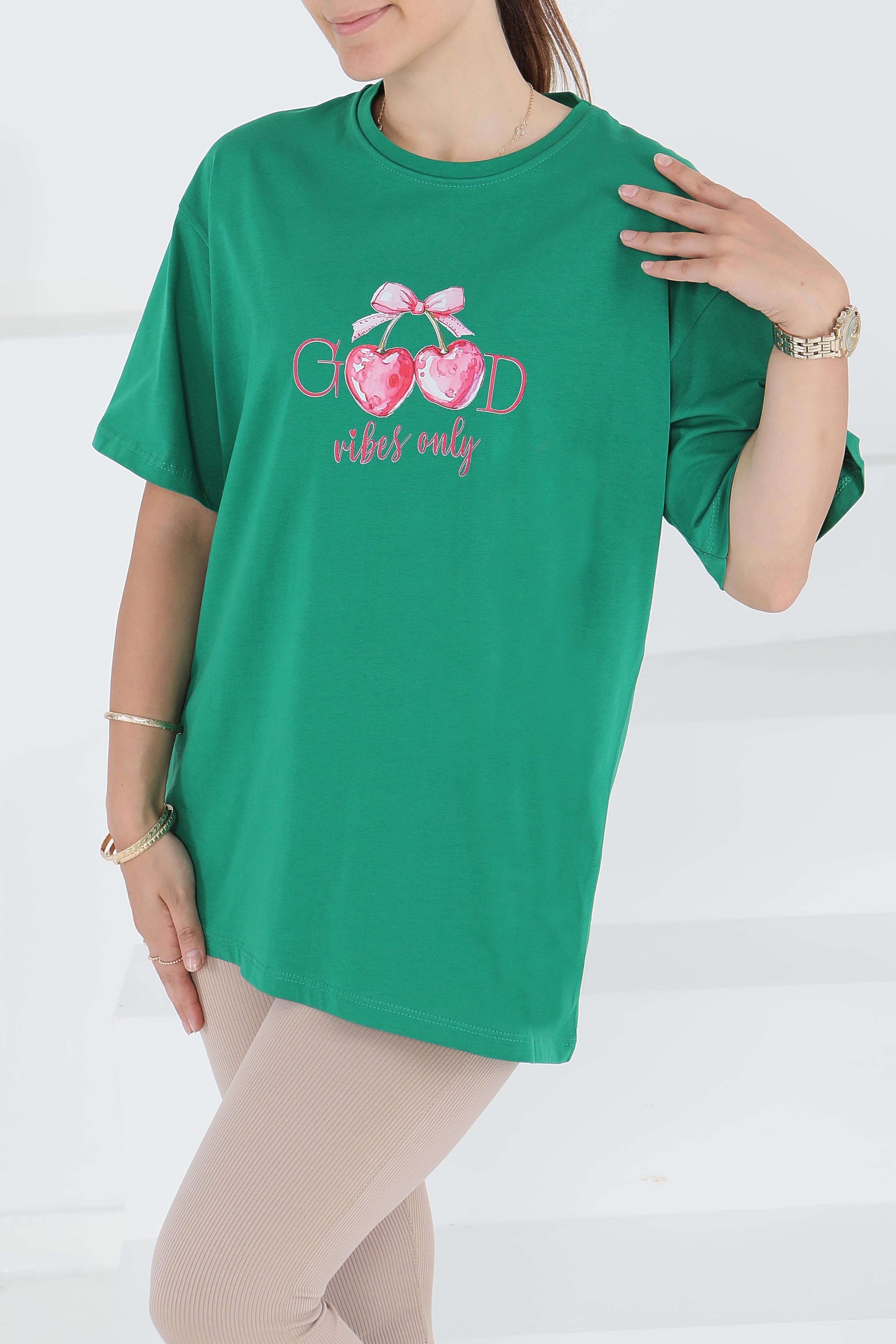 Baskılı Kısa Kollu T-Şhirt - 27500 - 2