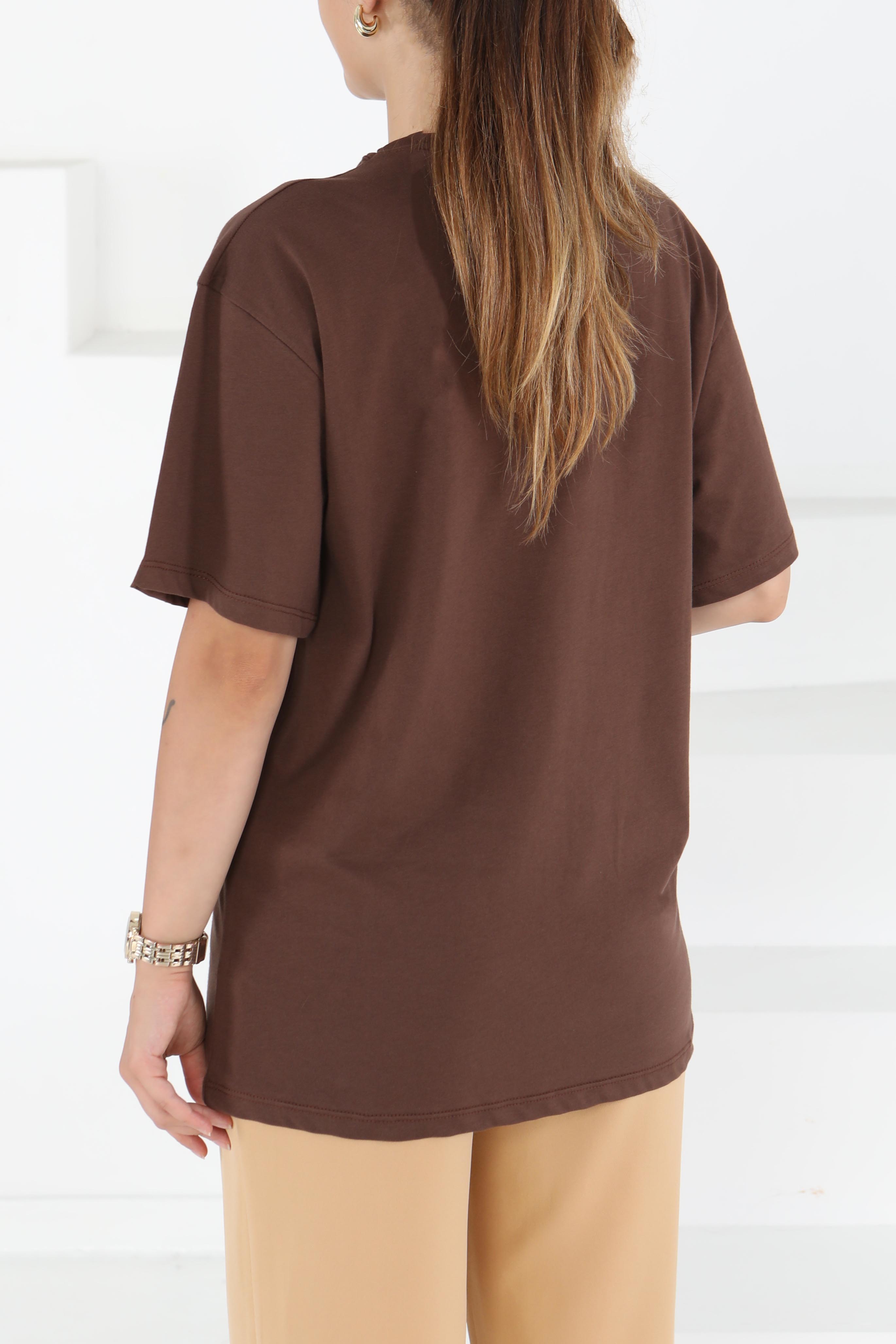 Baskılı Kısa Kollu T-Şhirt - 27501 - 4